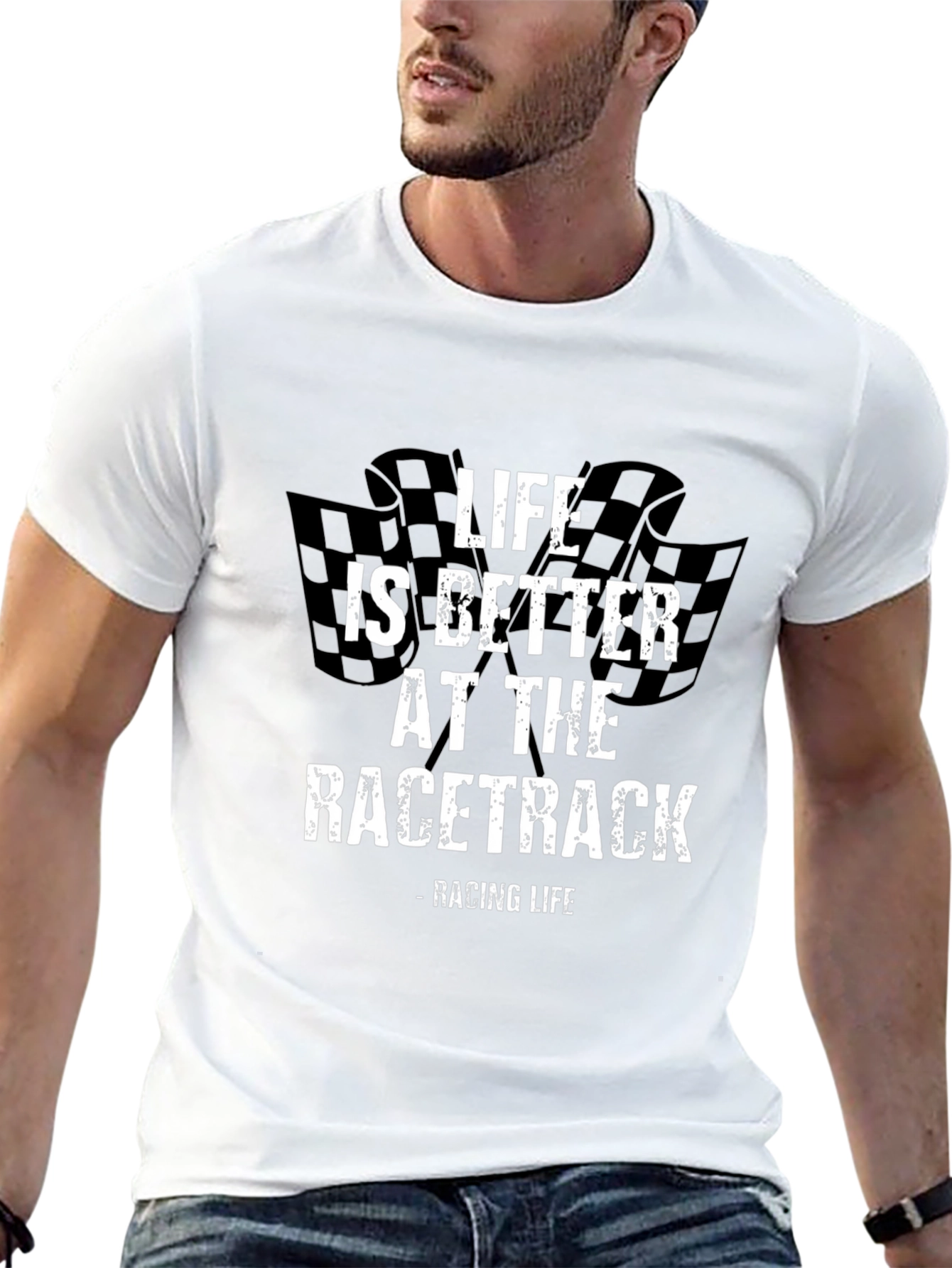 Life is Better at the Racetrack Graphic Tee