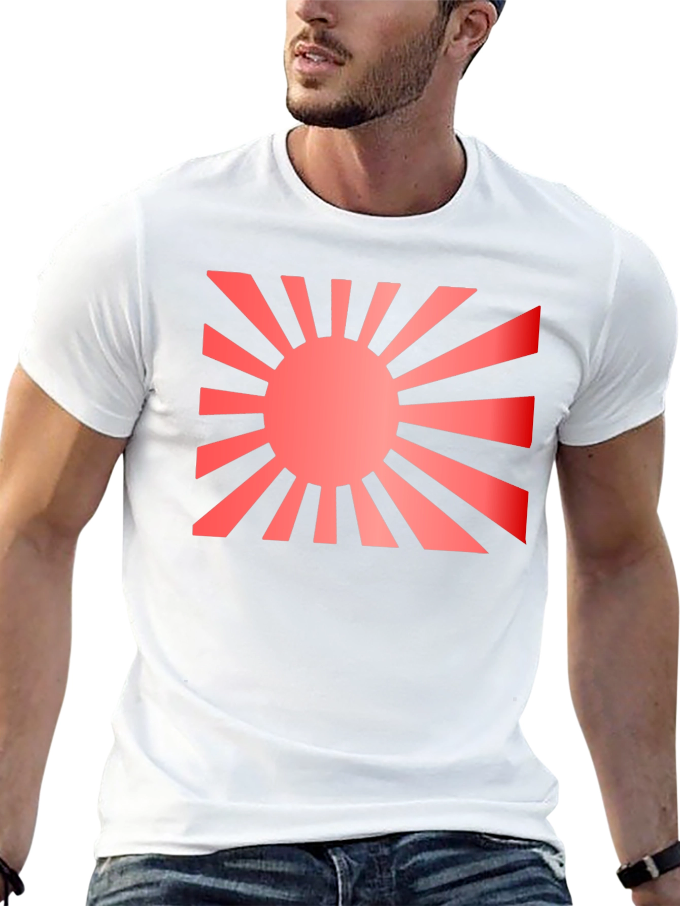 Rising Sun Graphic Black T-Shirt