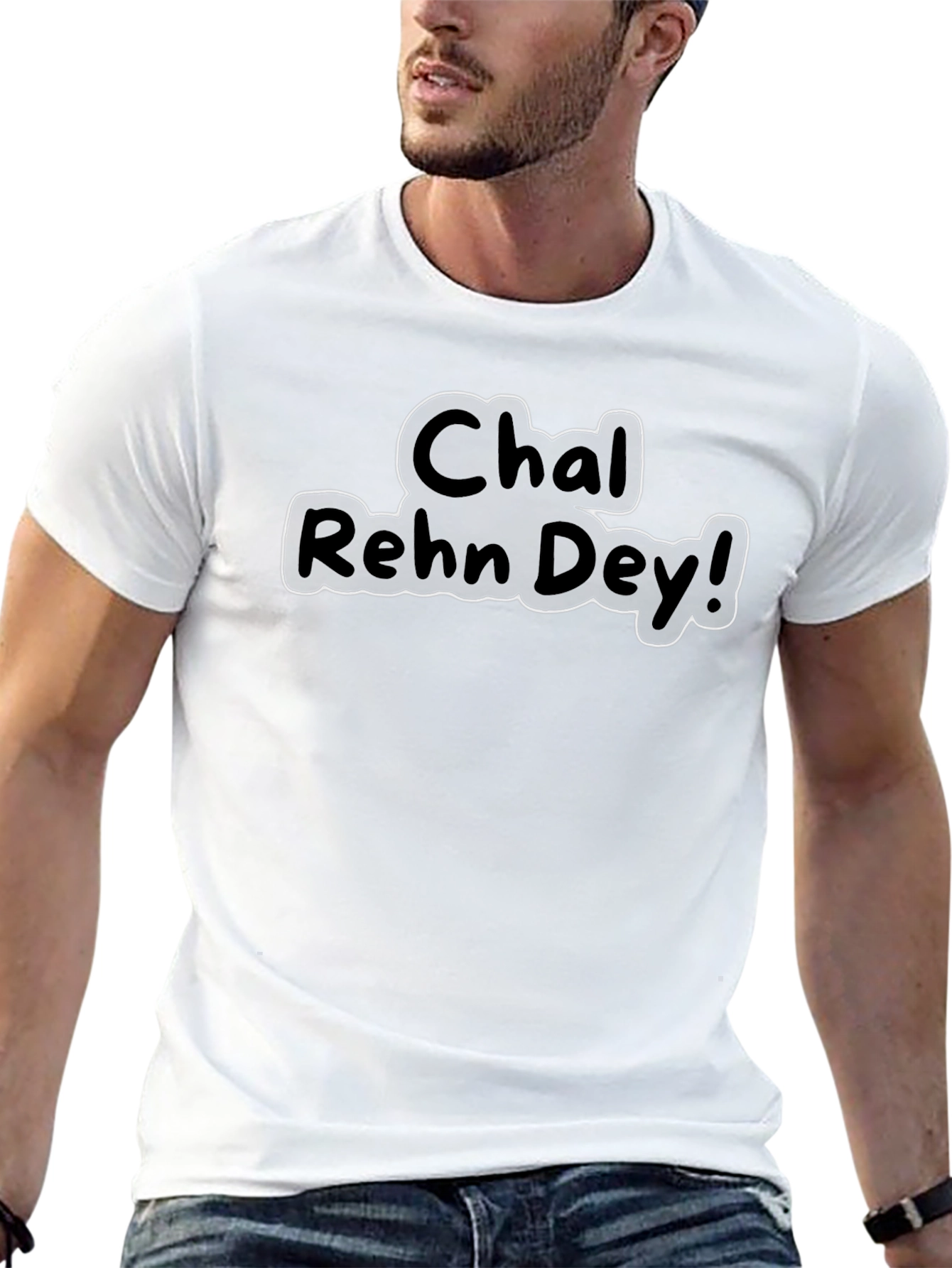 Chal Rehn Dey! Black Graphic Tee