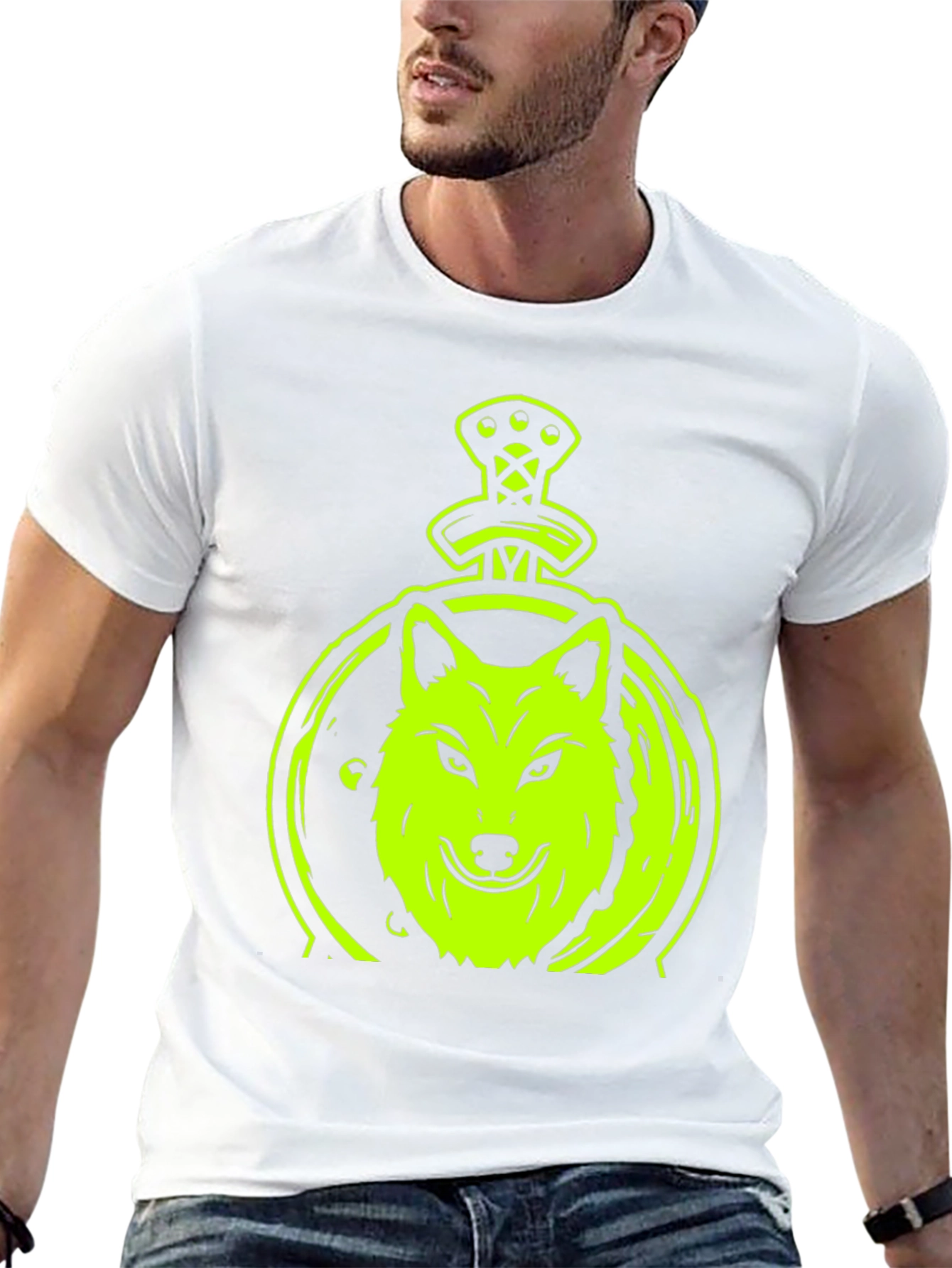 Wolf Sword Graphic T-Shirt - Black