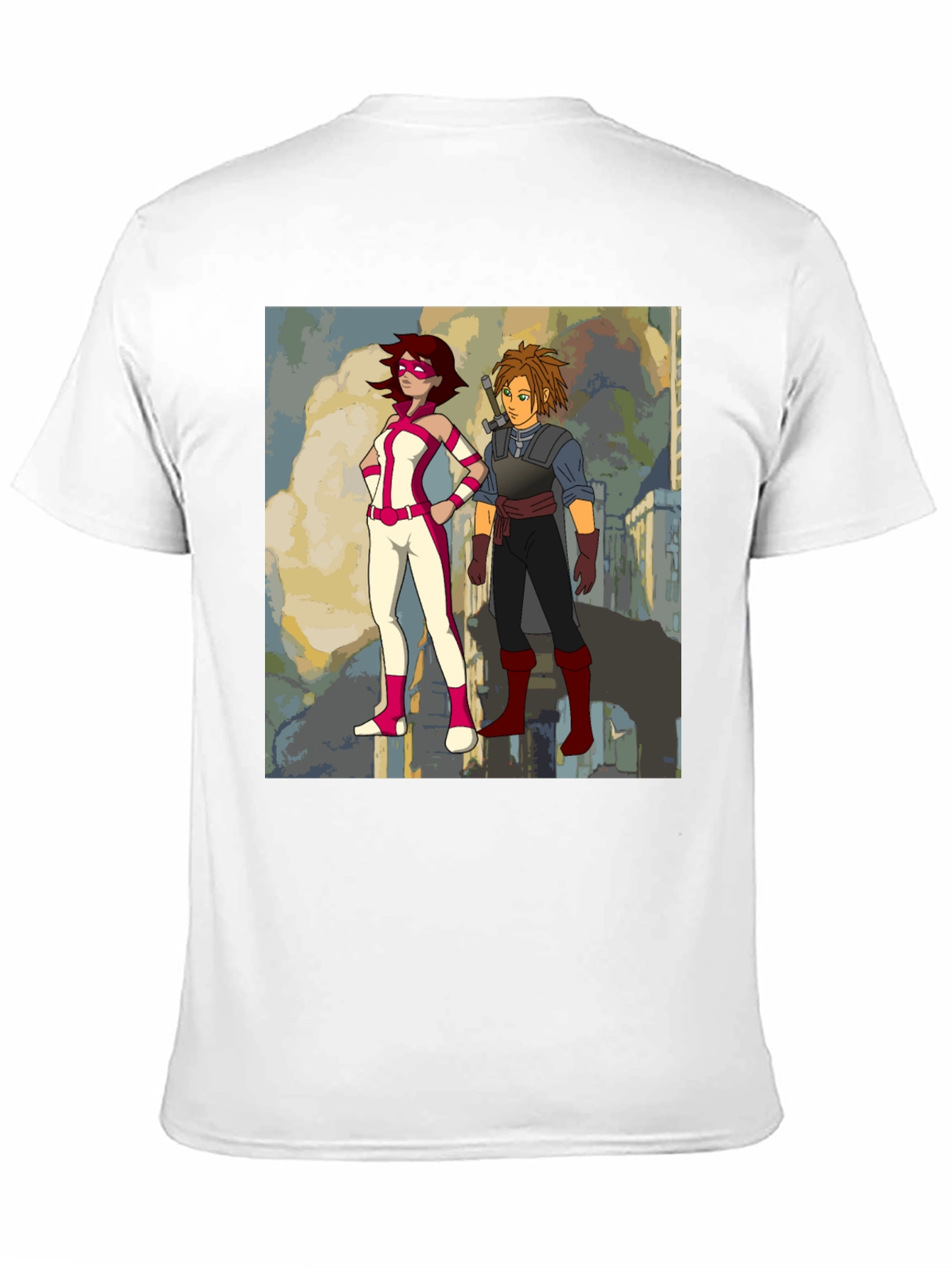 Heroes Graphic Print Black T-Shirt