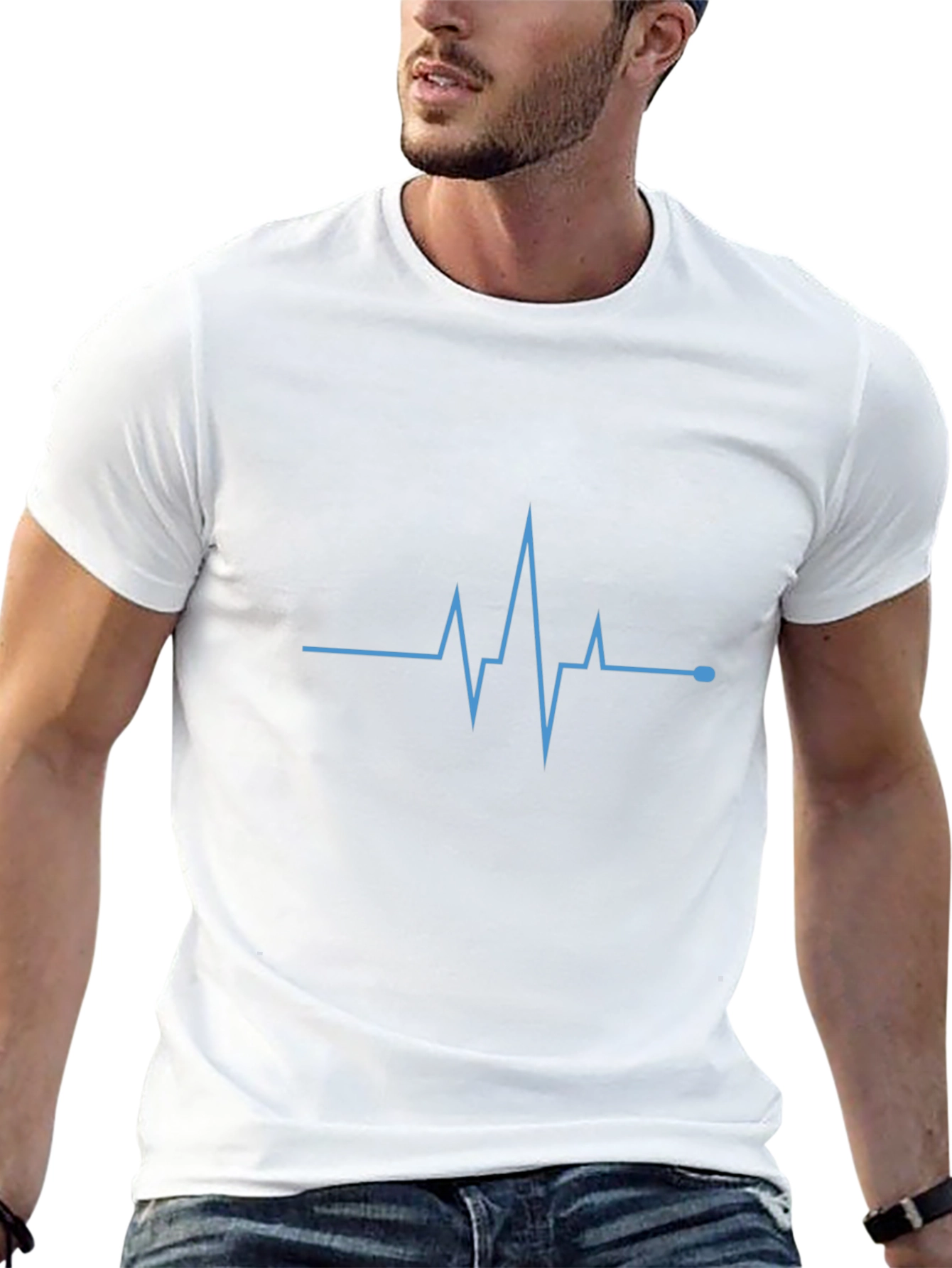 Pulse Wave Mens Black Graphic Tee
