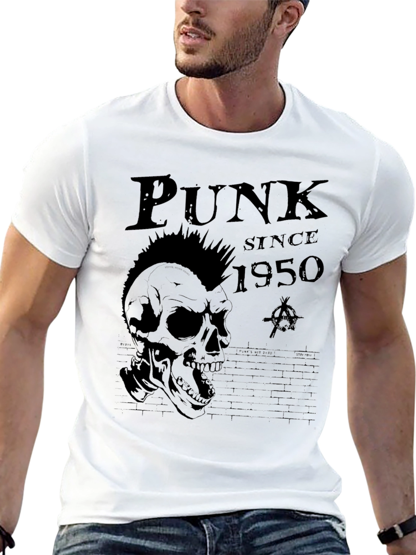 Punk Since 1950 Skull Graphic T-Shirt
