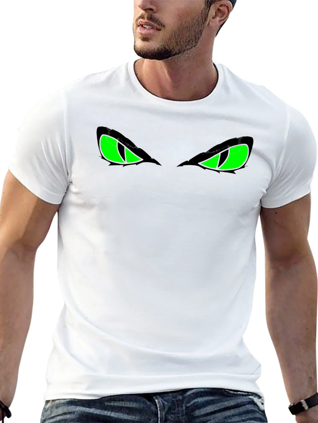 Glow Eyes Black T-Shirt