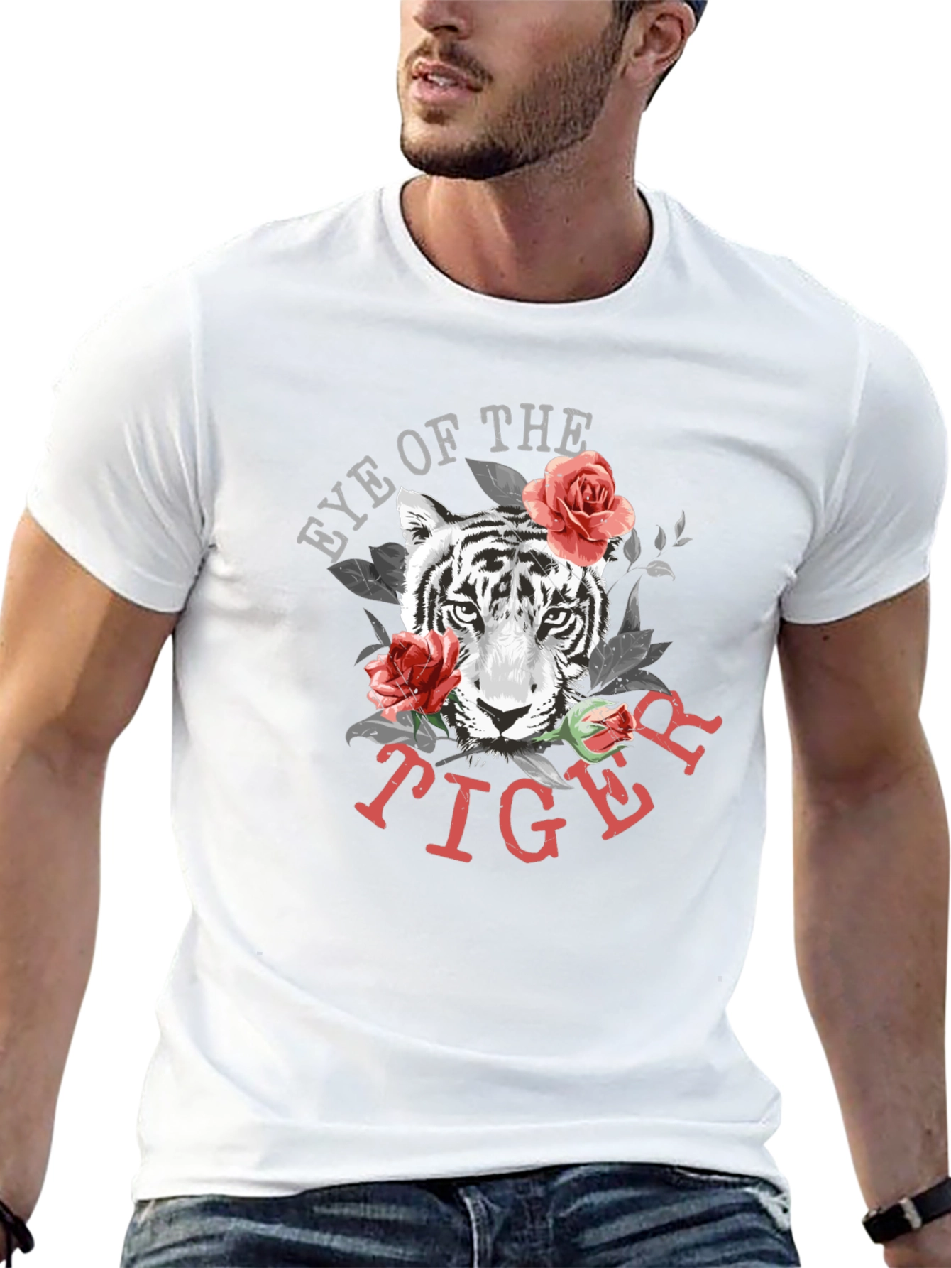Eye of the Tiger Graphic T-Shirt - Black