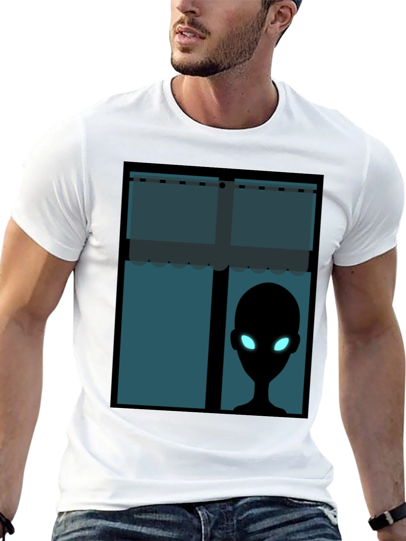 Alien Window View T-Shirt