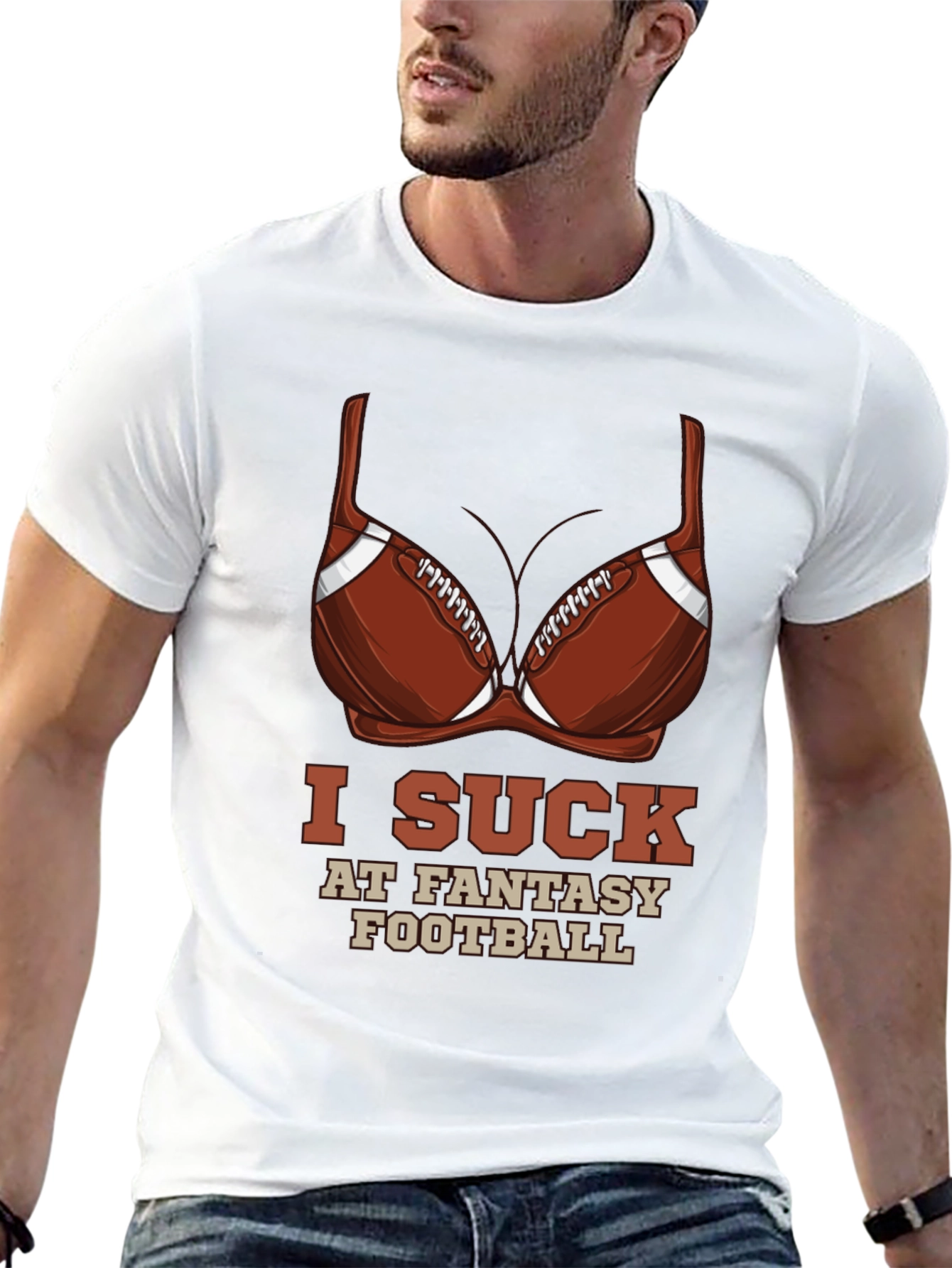 Funny I Suck At Fantasy Football T-Shirt