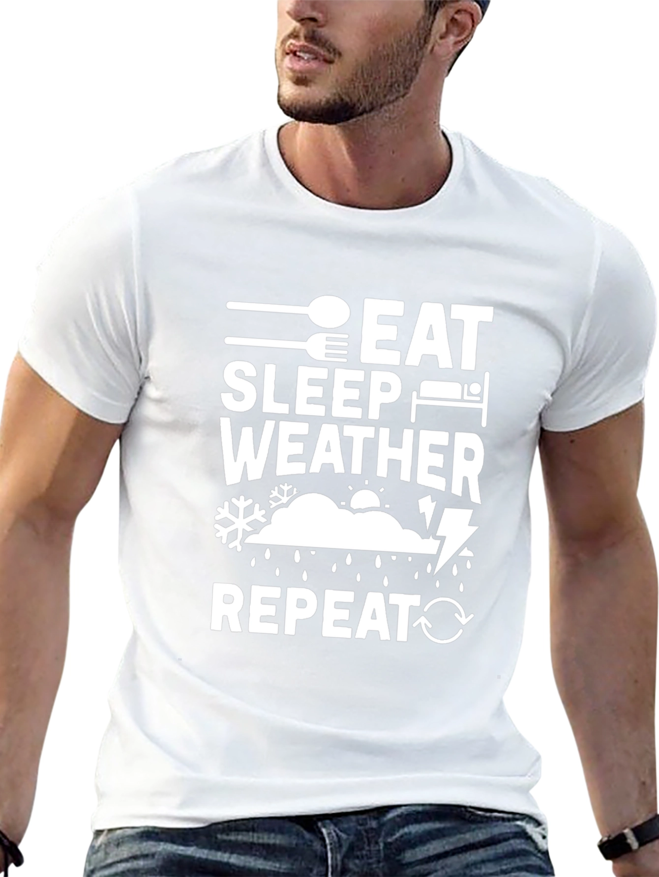 Eat Sleep Weather Repeat T-Shirt