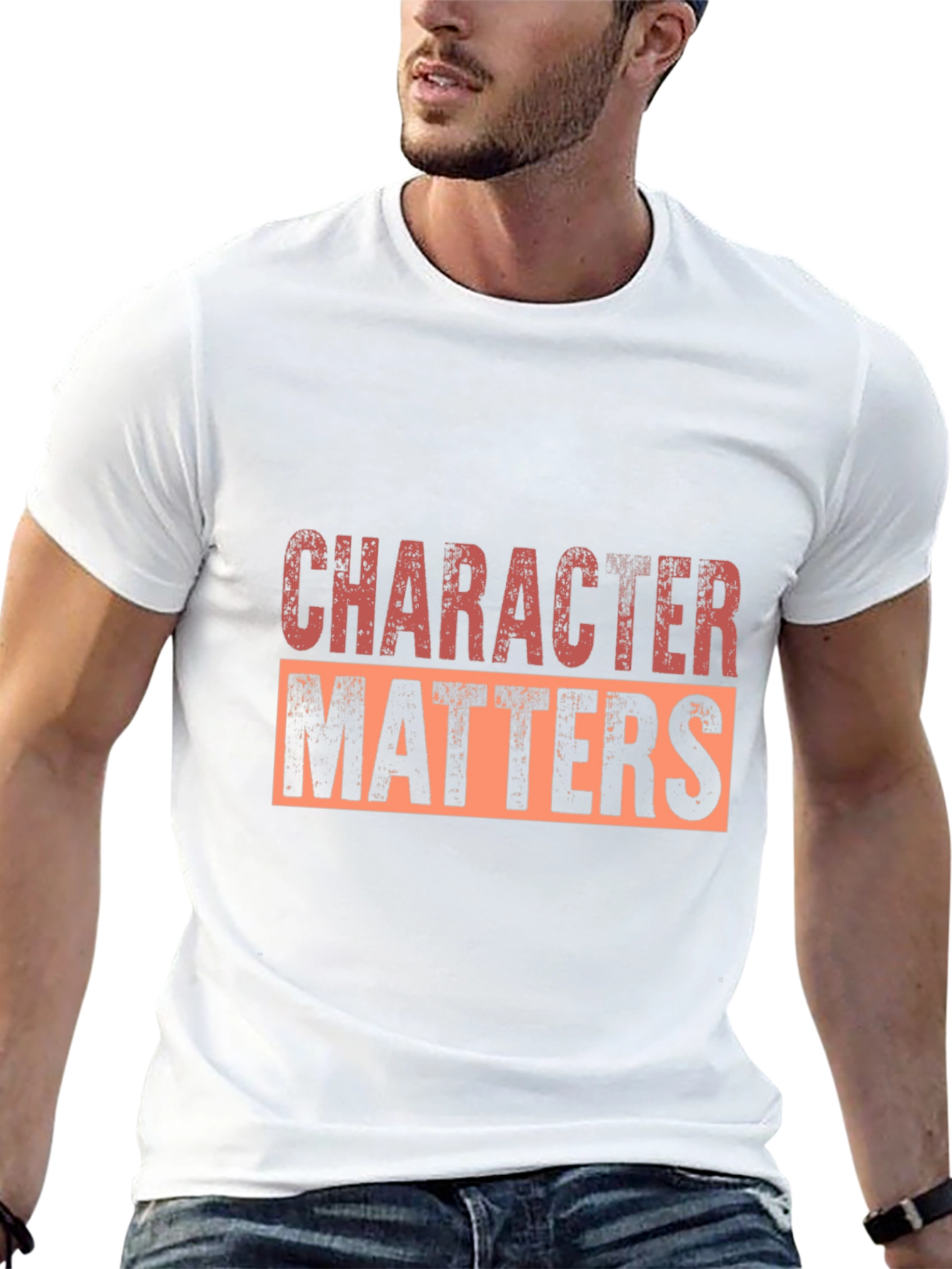 Character Matters Black Graphic T-Shirt