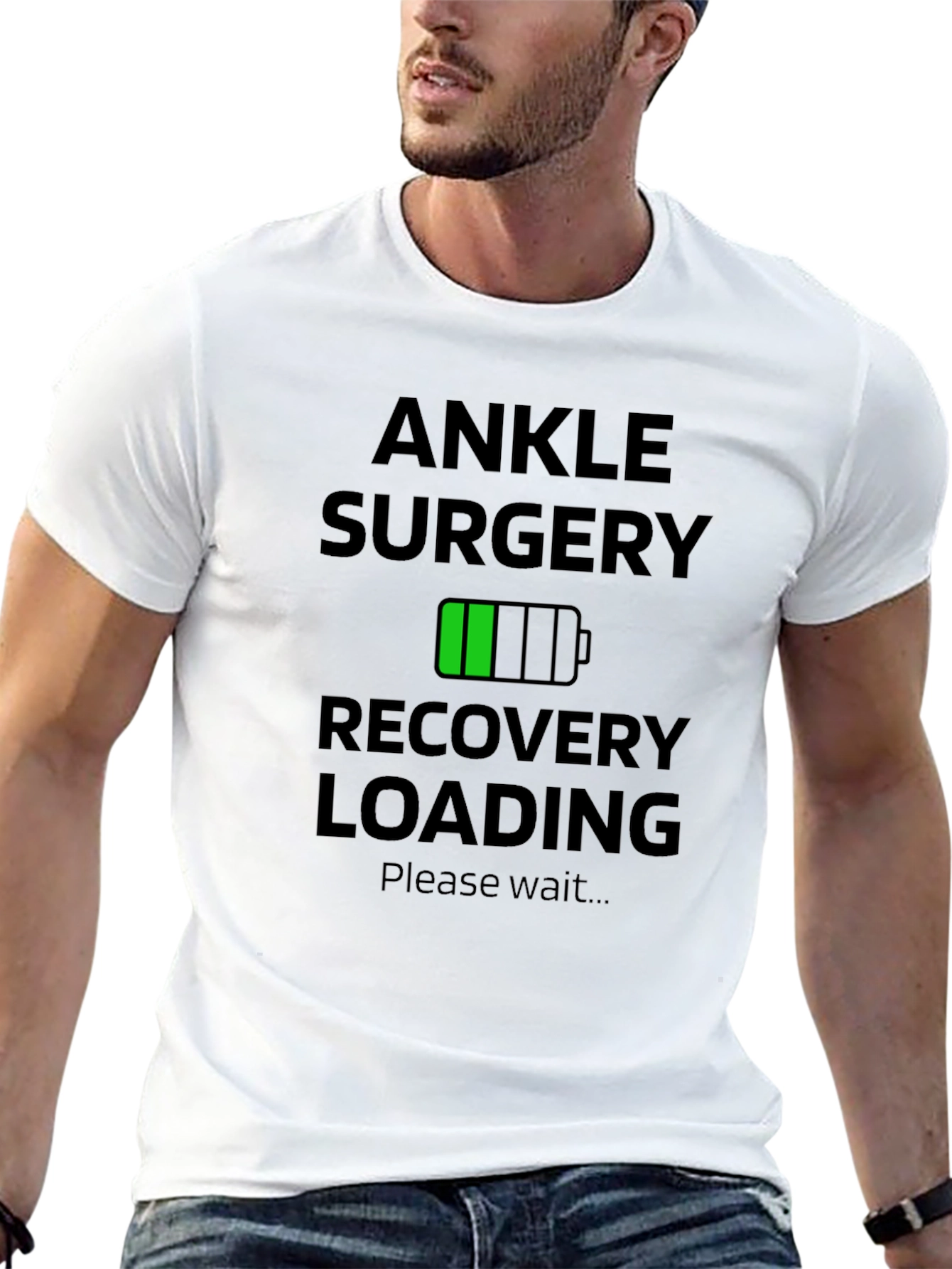 Ankle Surgery Recovery Loading Graphic T-Shirt