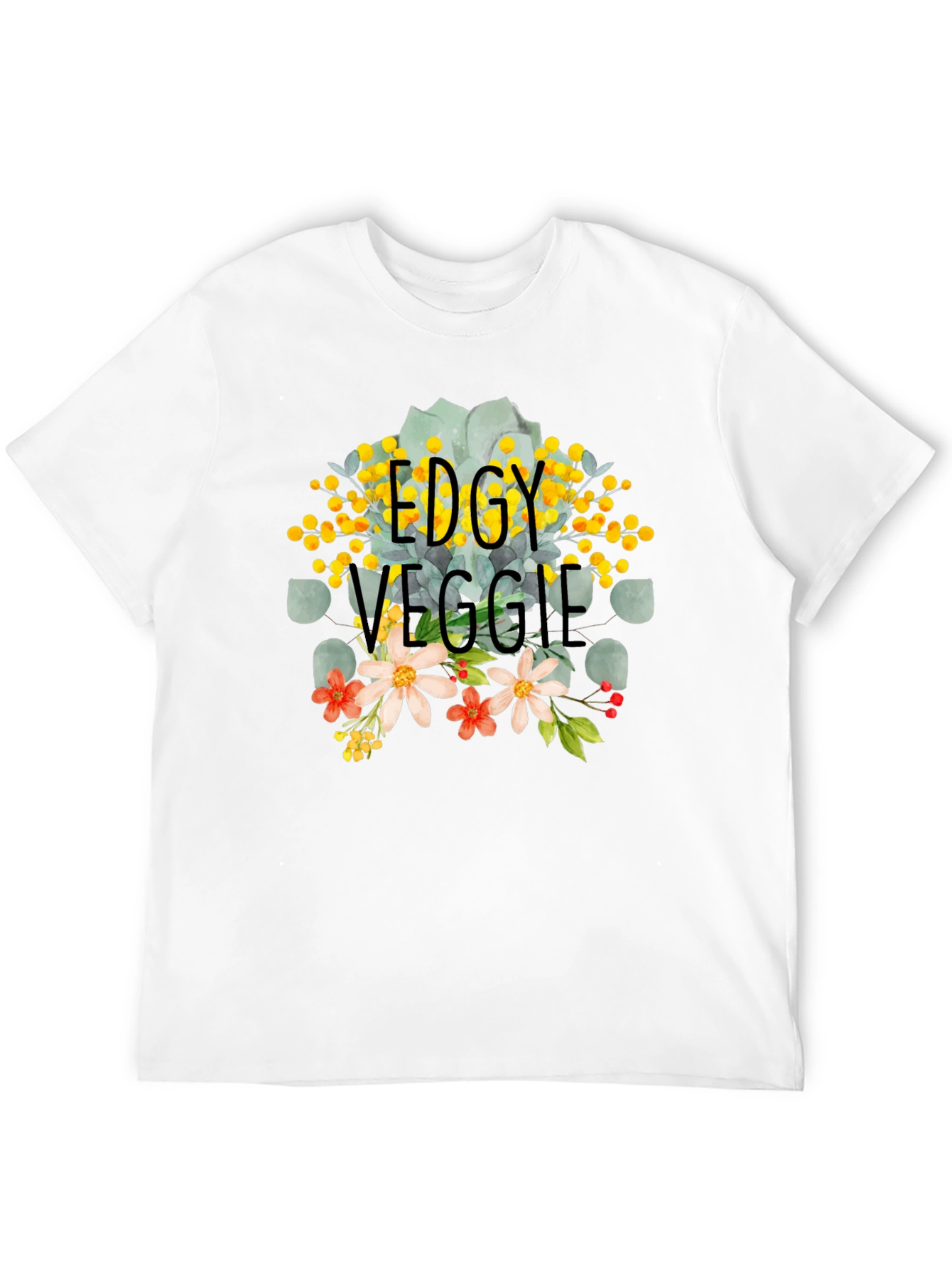 Edgy Veggie Graphic Tee - Trendy Vegan Fashion