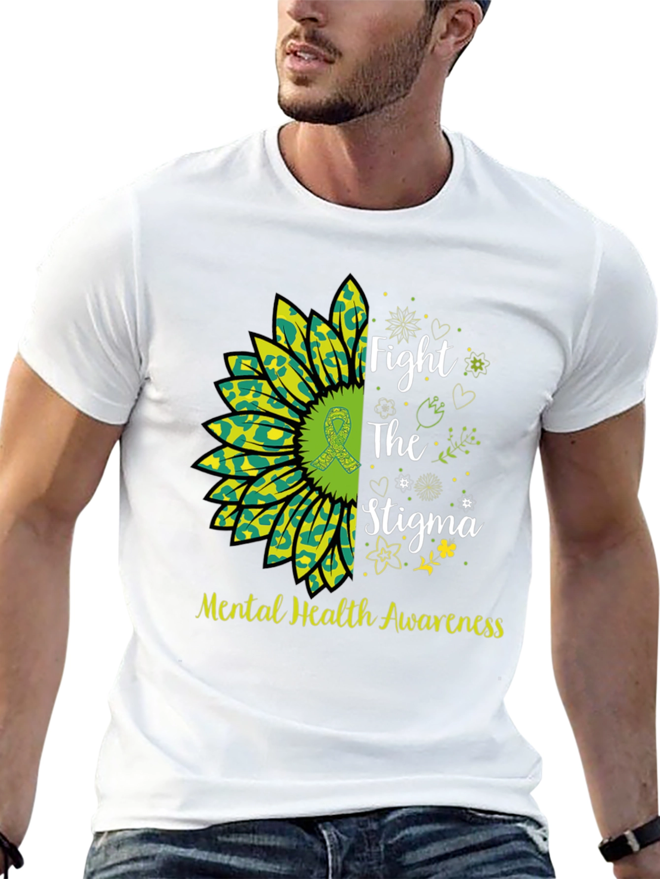 Mental Health Awareness Sunflower T-Shirt