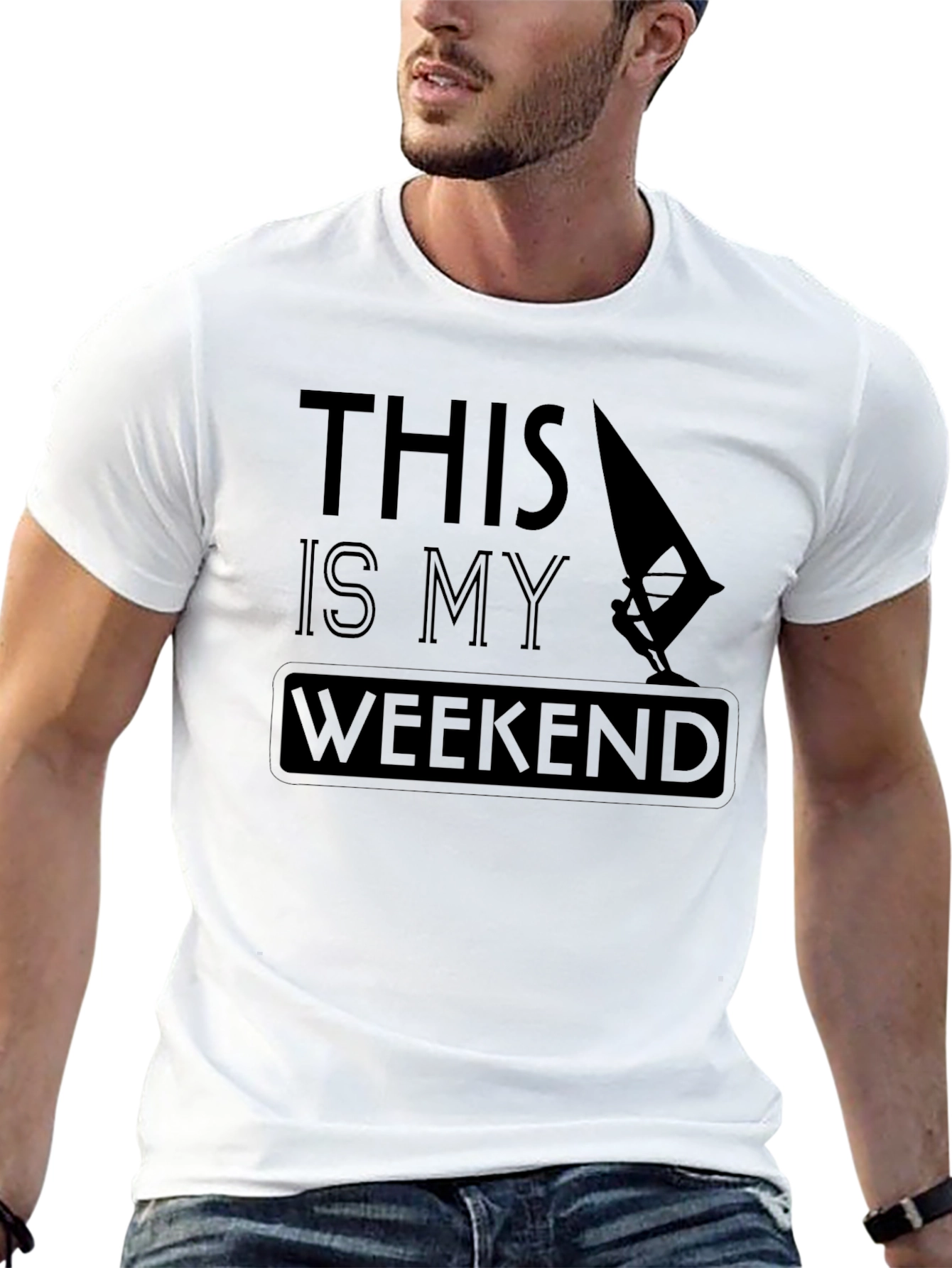 Weekend Windsurfer T-Shirt - Black