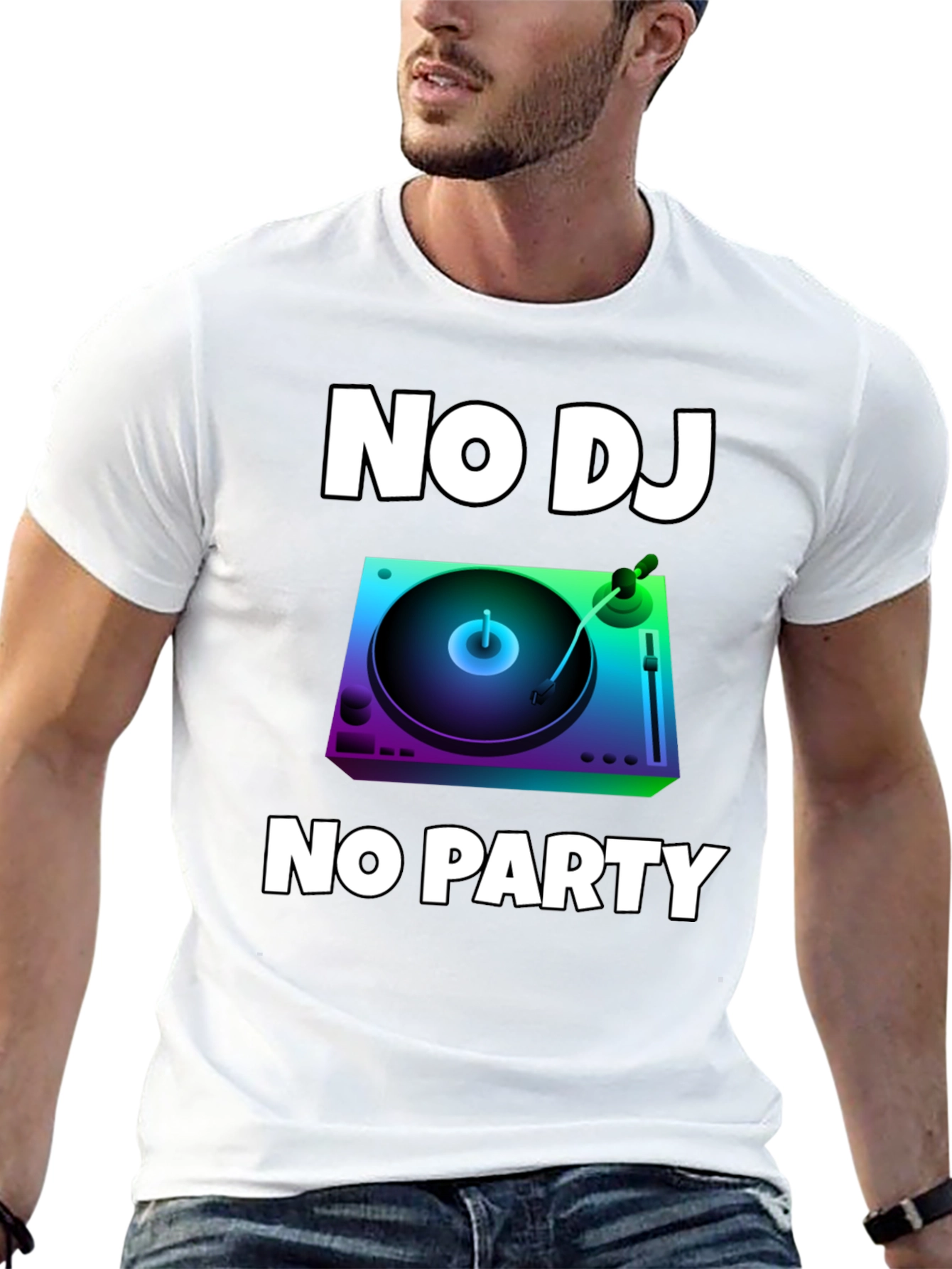 No DJ No Party Graphic T-Shirt