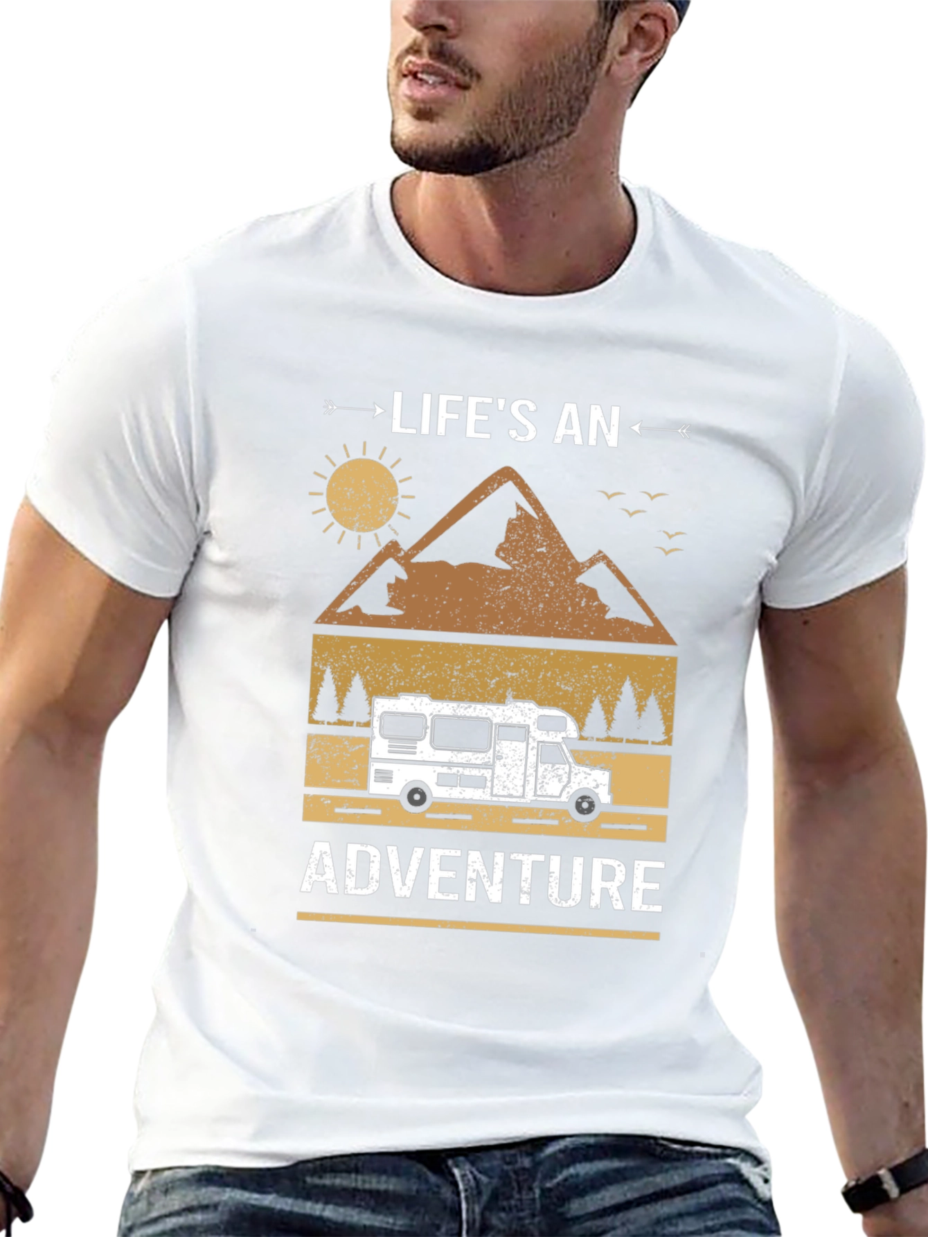Lifes An Adventure Camper Graphic Tee