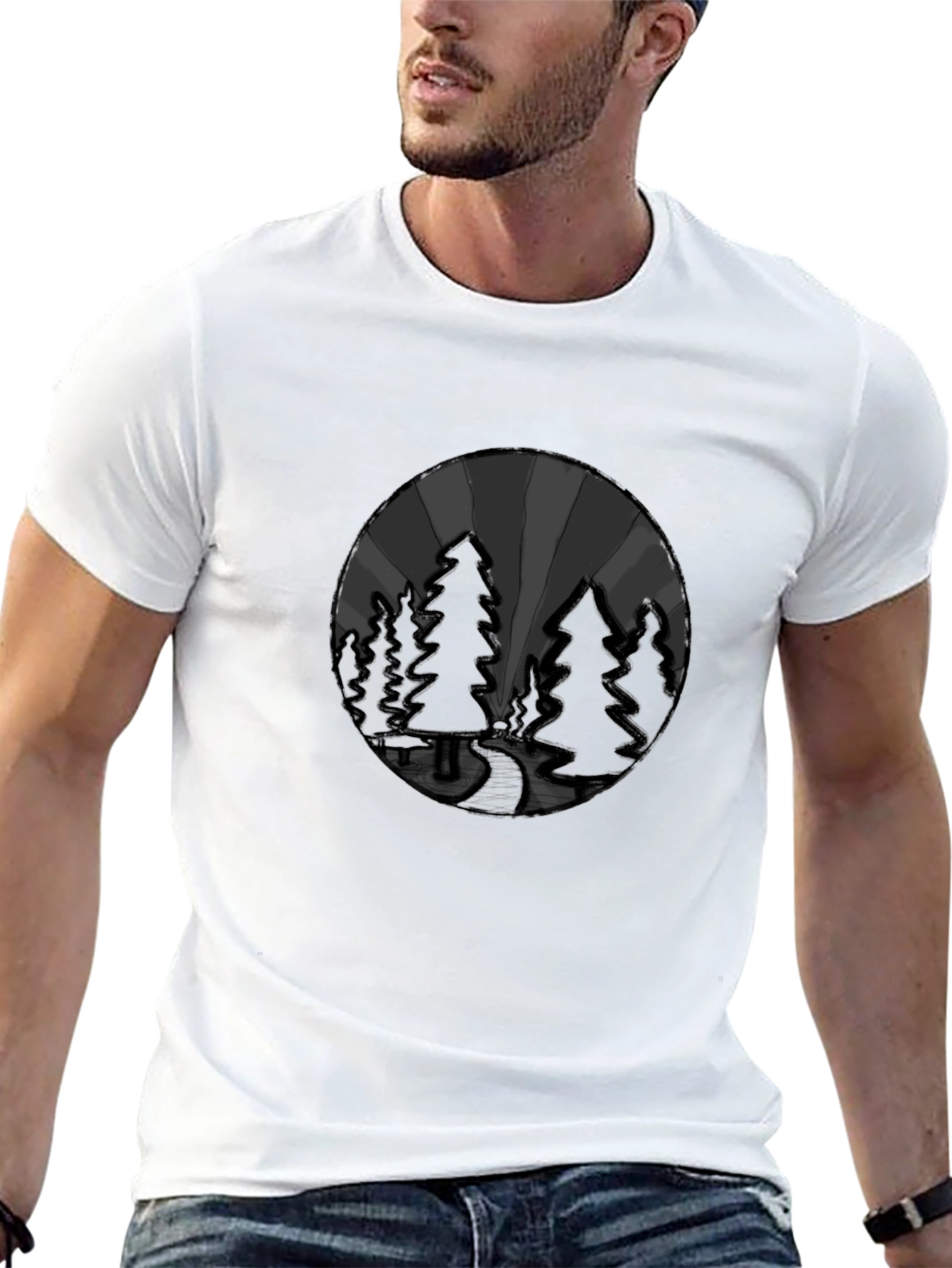 Nature Vista Graphic Tee - Soft Cotton Blend