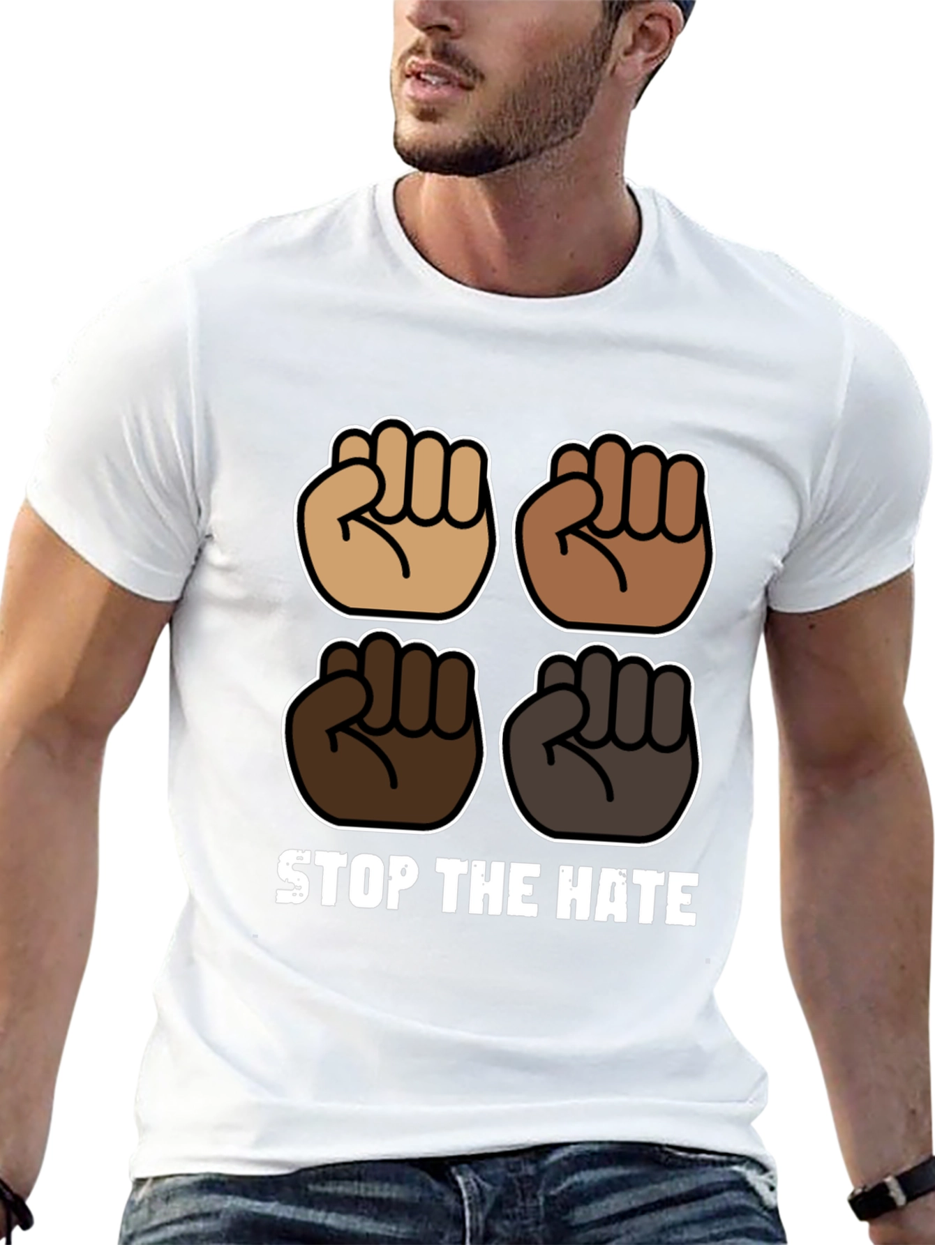 Stop The Hate Graphic T-Shirt