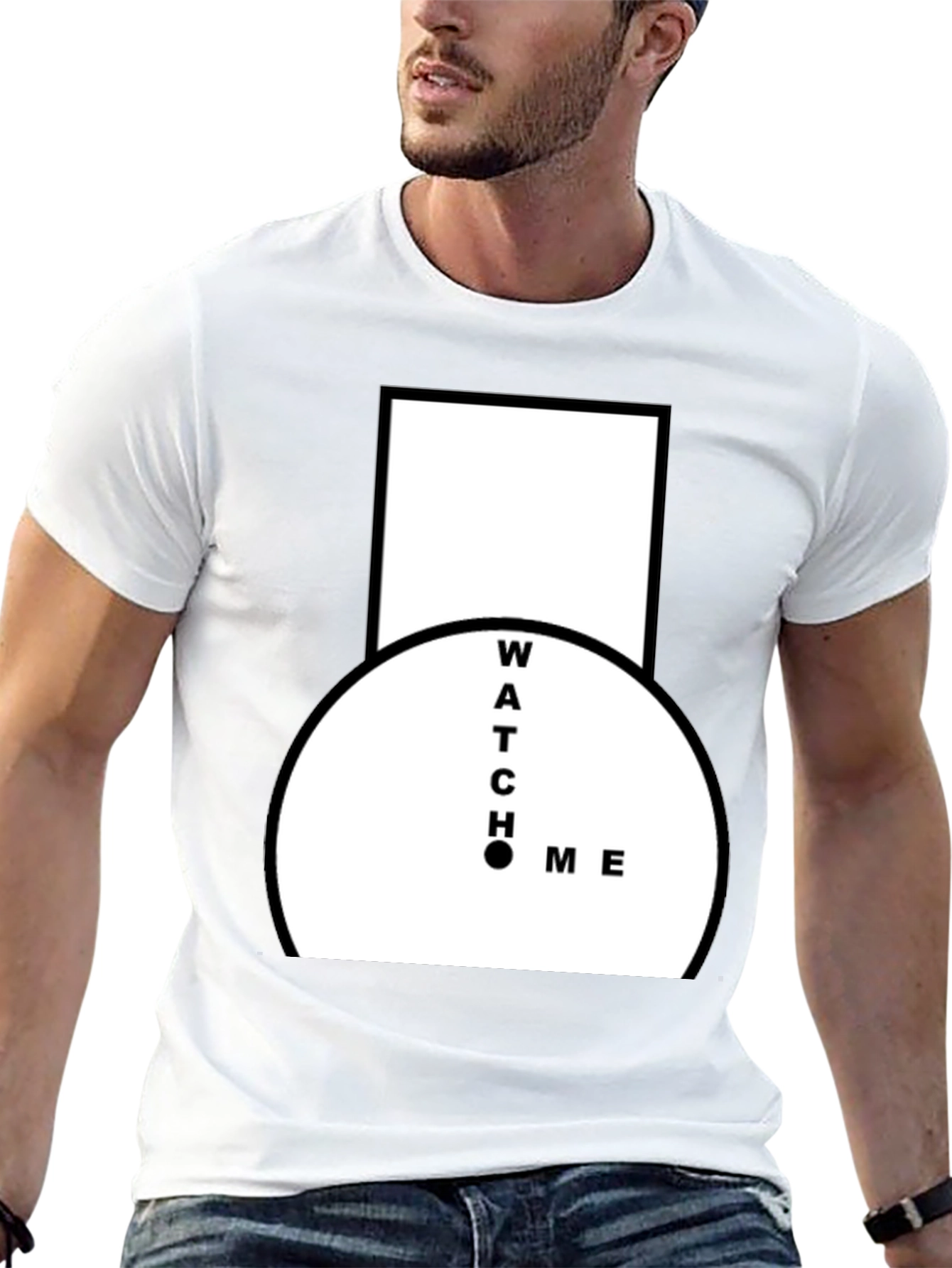 Watch Me Black Graphic Tee
