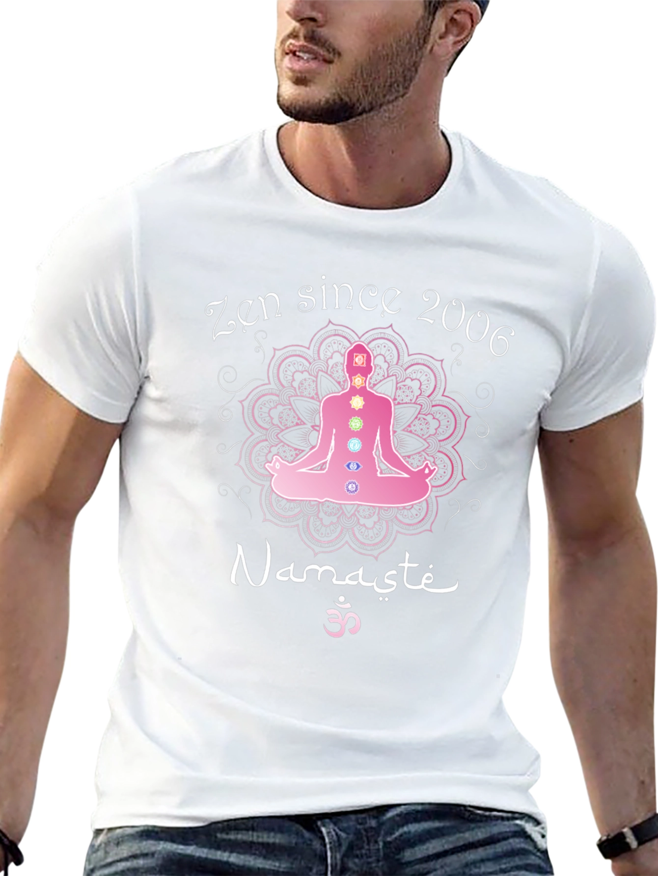 Zen Since 2006 Yoga Namaste Meditation Chakra Black T-Shirt