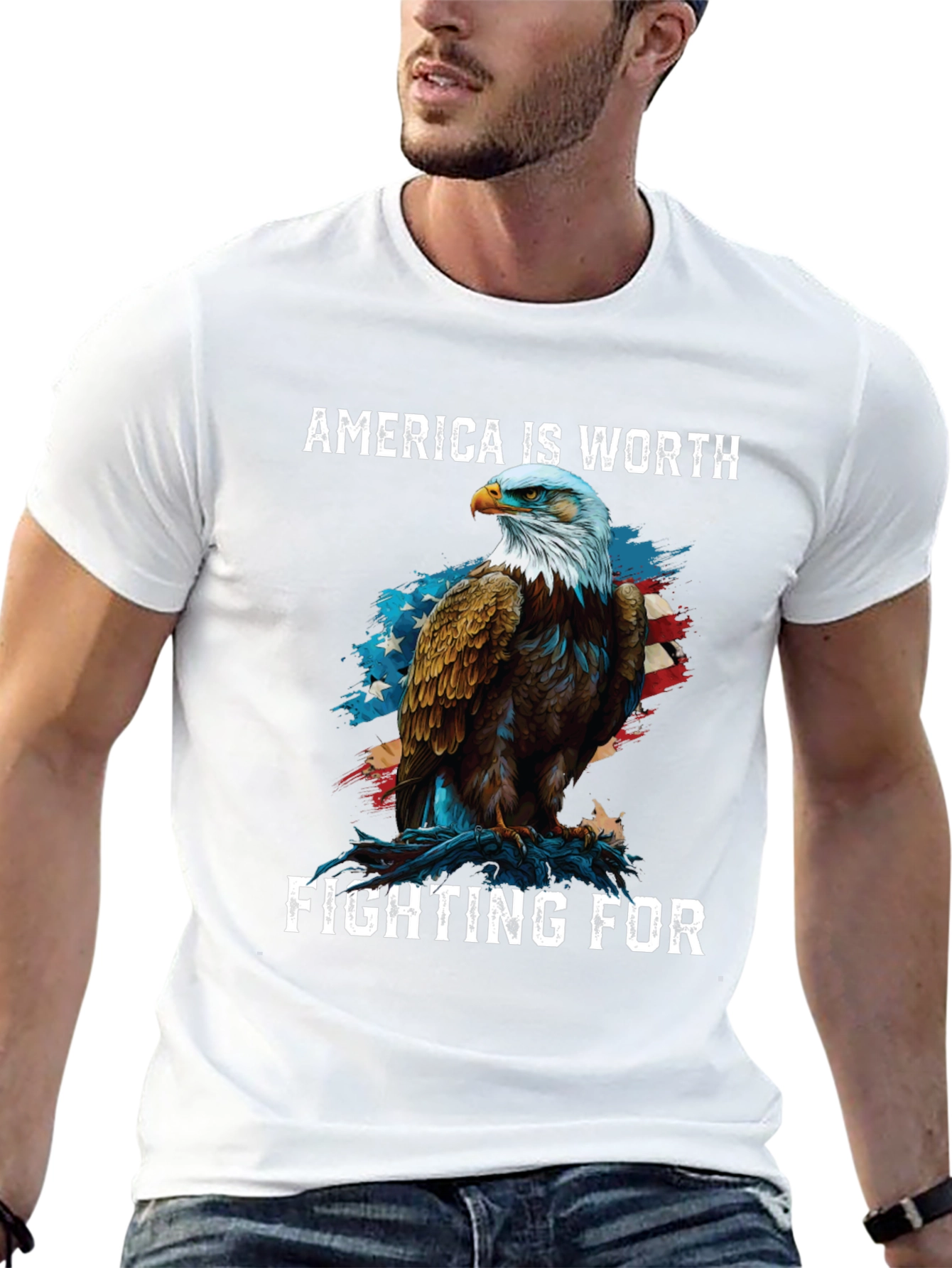 America Eagle Patriotic T-Shirt