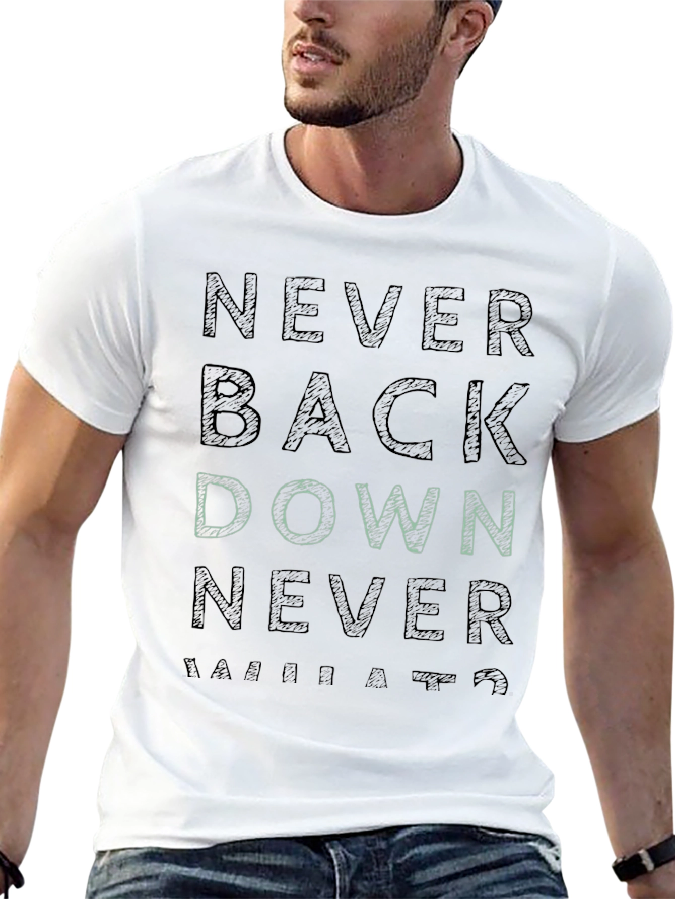 Never Back Down Graphic Tee