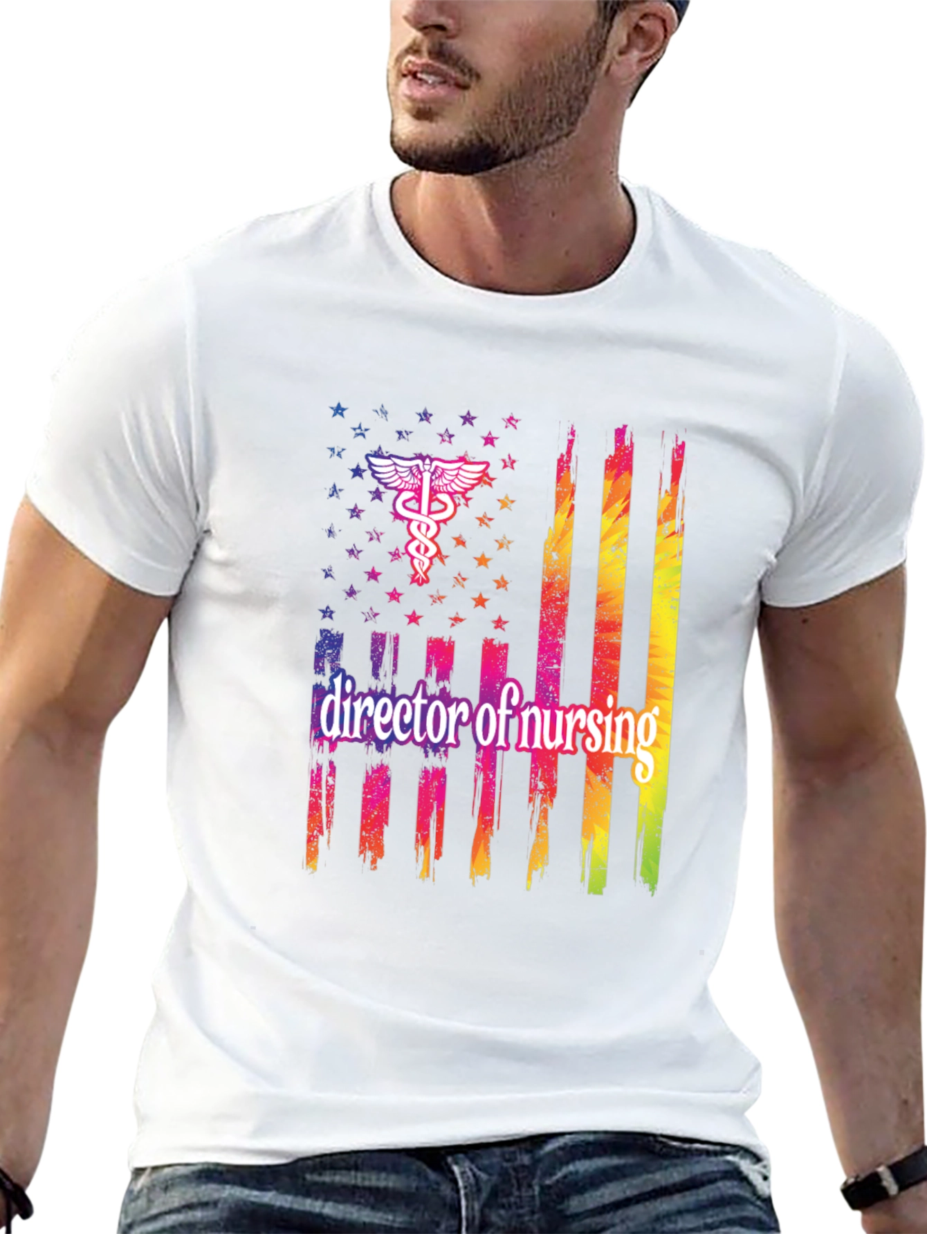 Director of Nursing American Flag T-Shirt