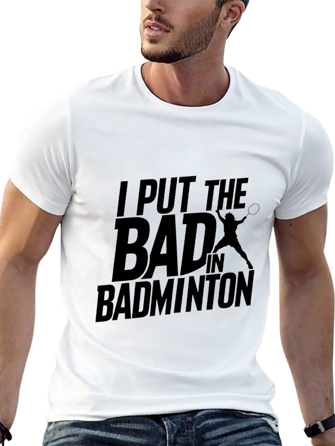 Badminton Graphic T-Shirt - Funny Sports Tee