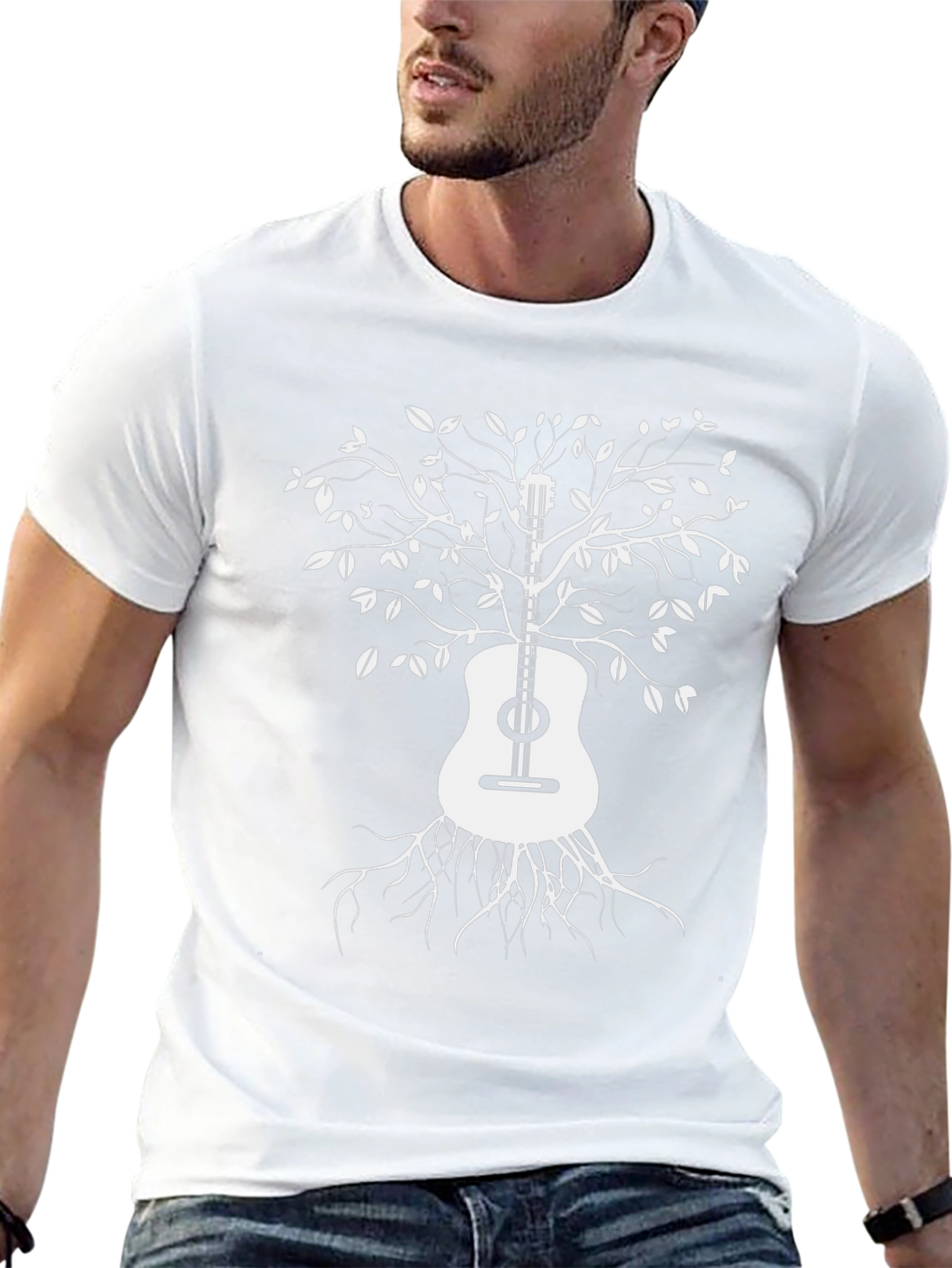 Guitar Tree Black Graphic Tee