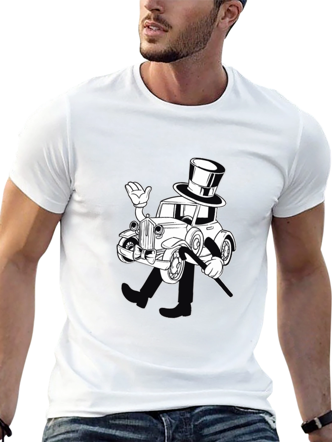 Monopoly Car T-Shirt - Black