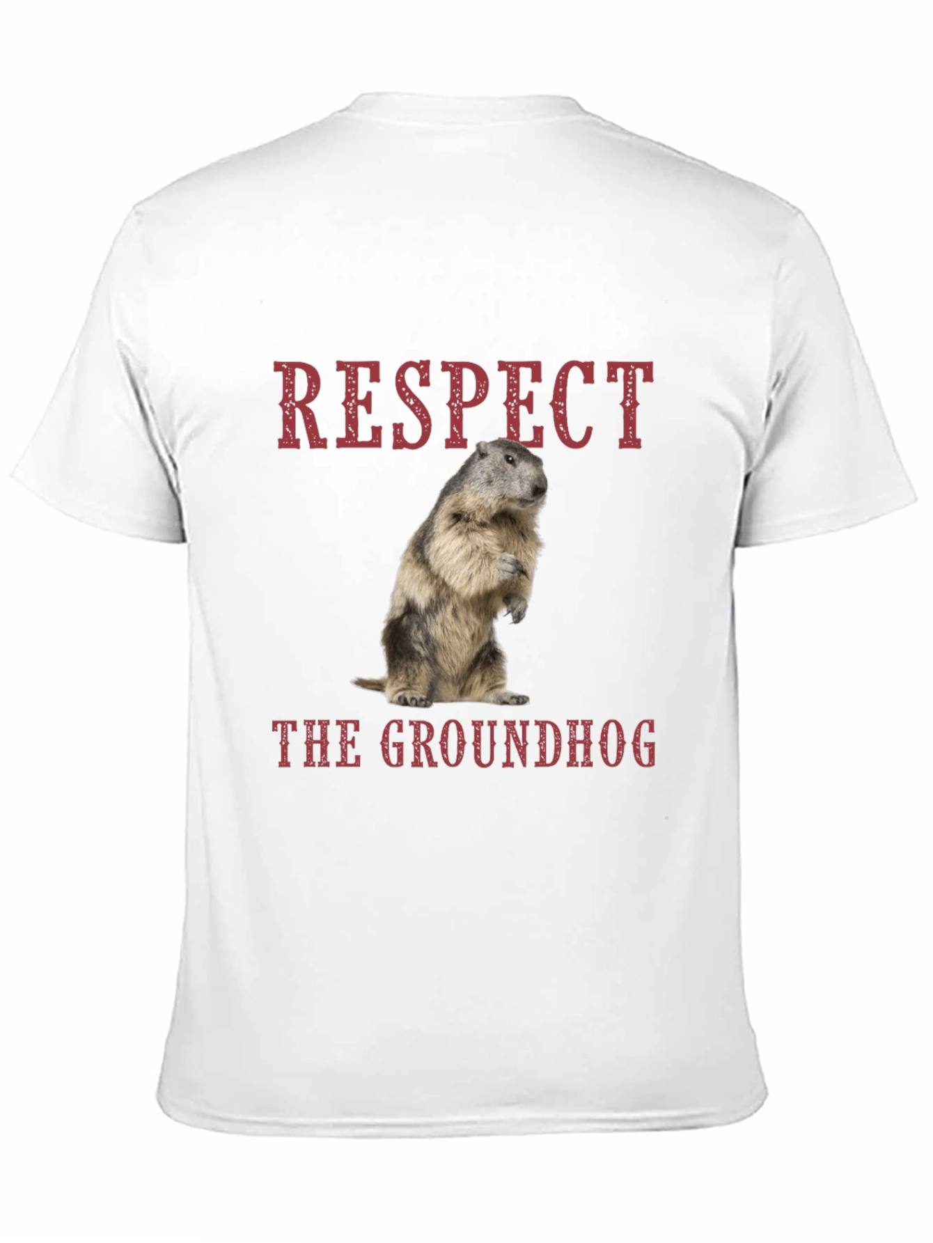 Respect the Groundhog T-Shirt - Black Cotton Tee