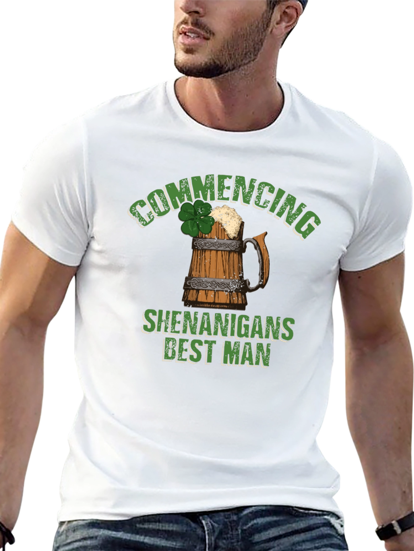 Commencing Shenanigans Best Man St. Patricks Day T-Shirt