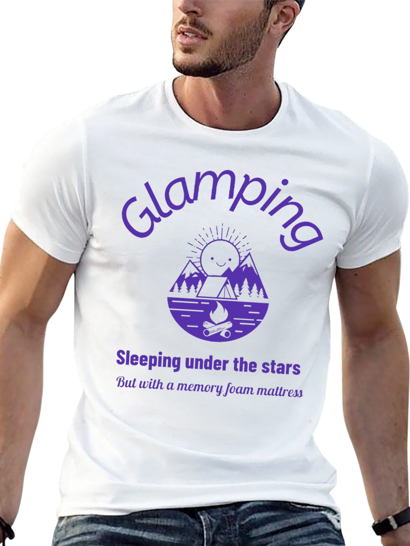 Glamping Graphic Tee - Sleeping Under the Stars