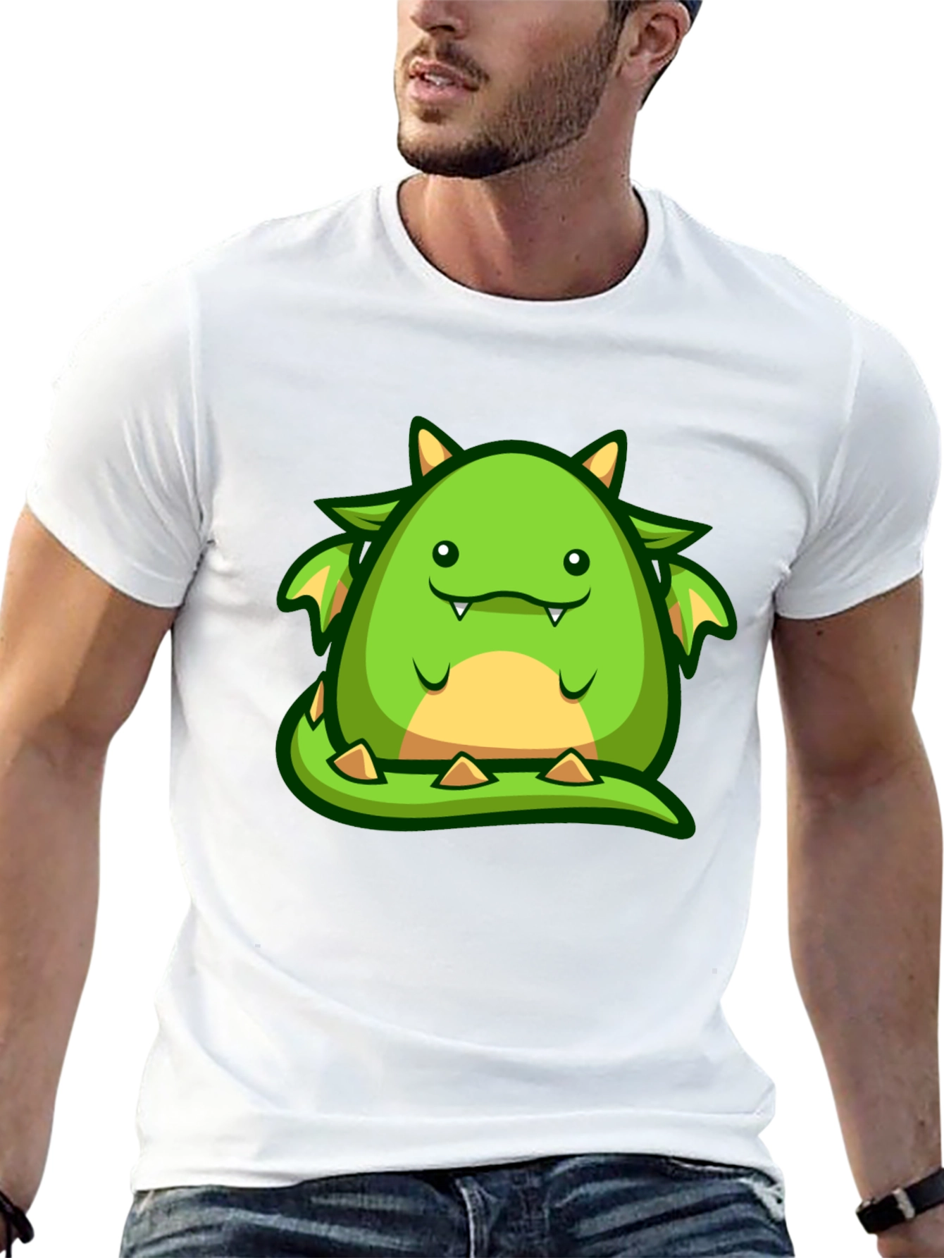 Cute Cartoon Dragon Graphic T-Shirt