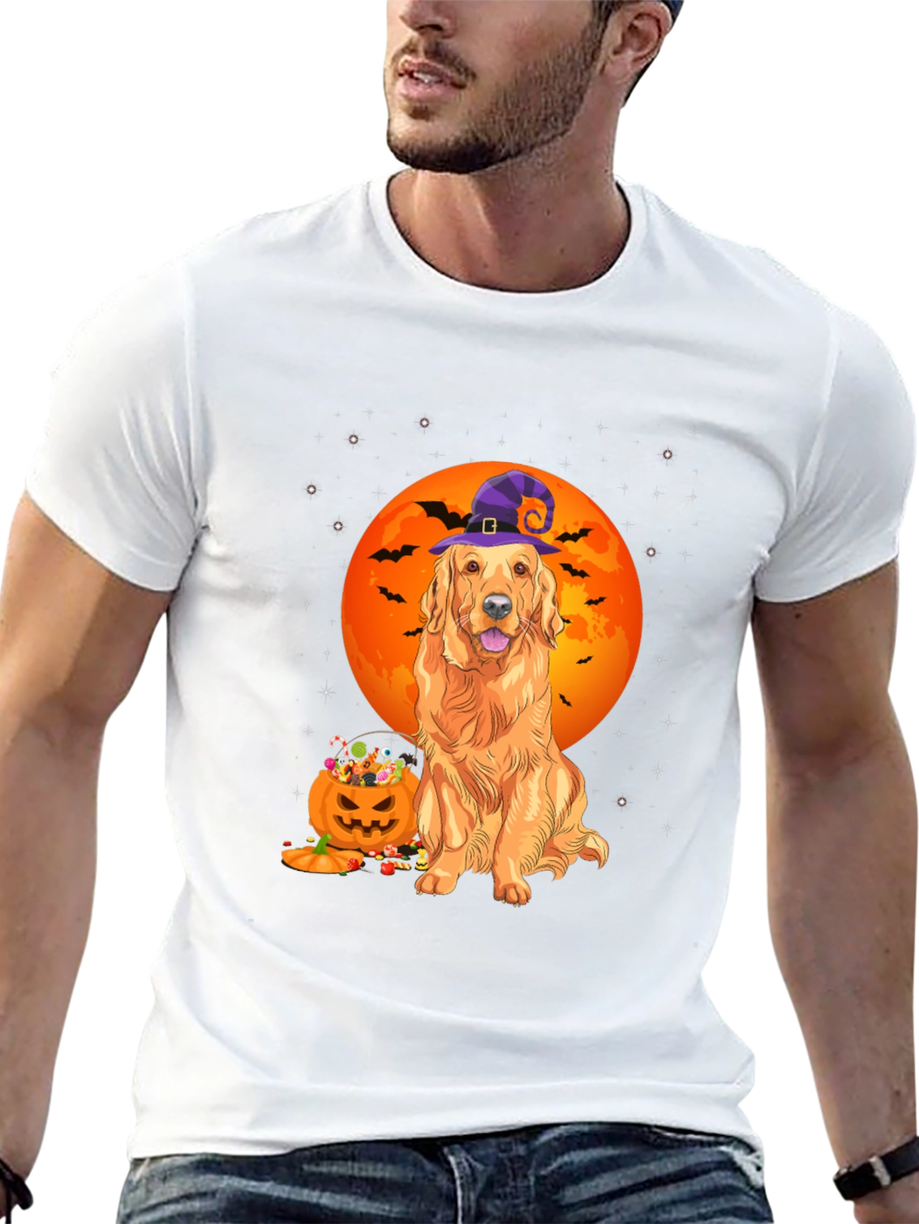 Halloween Golden Retriever T-Shirt