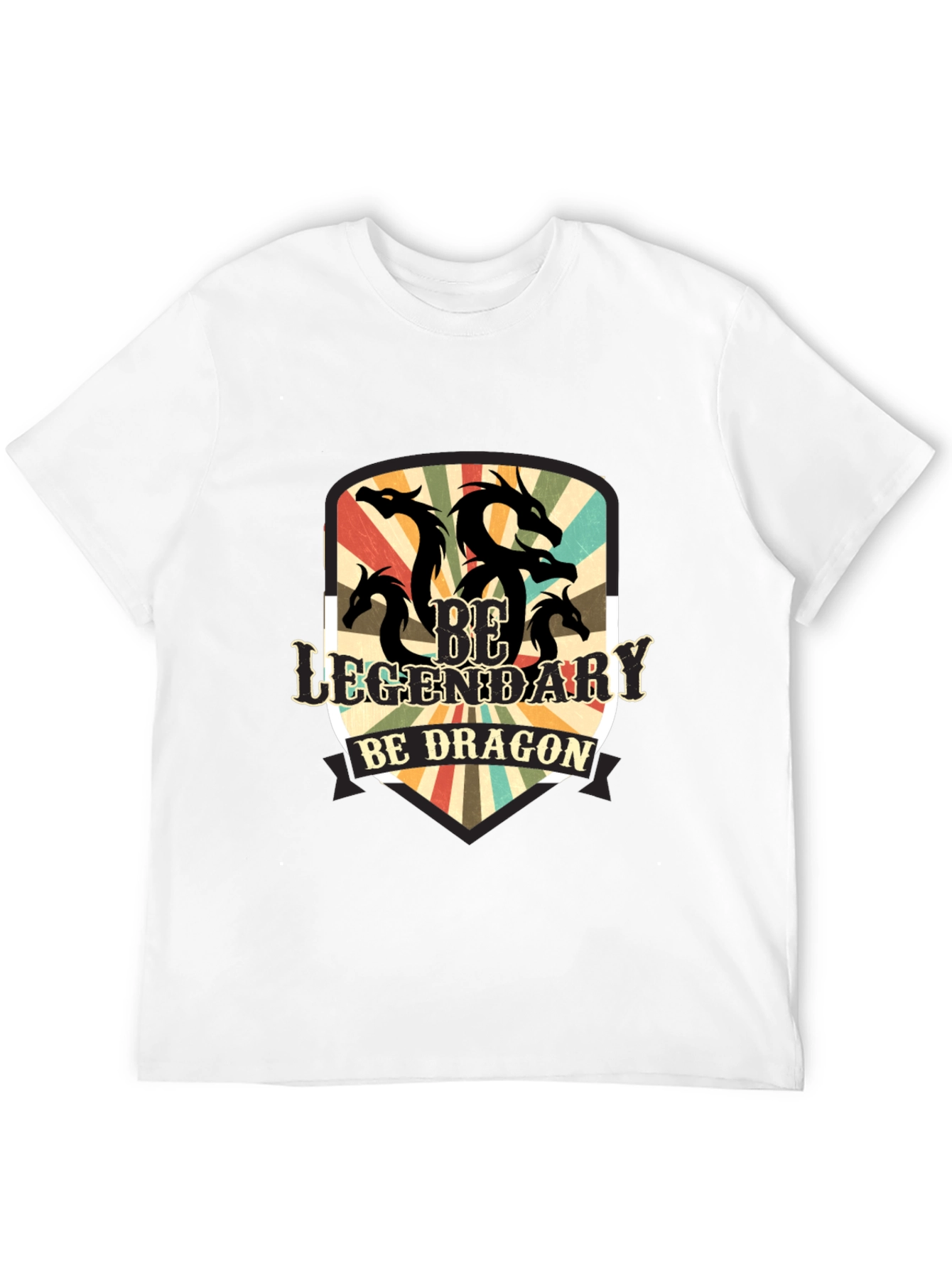 Legendary Dragon Graphic Tee - Black
