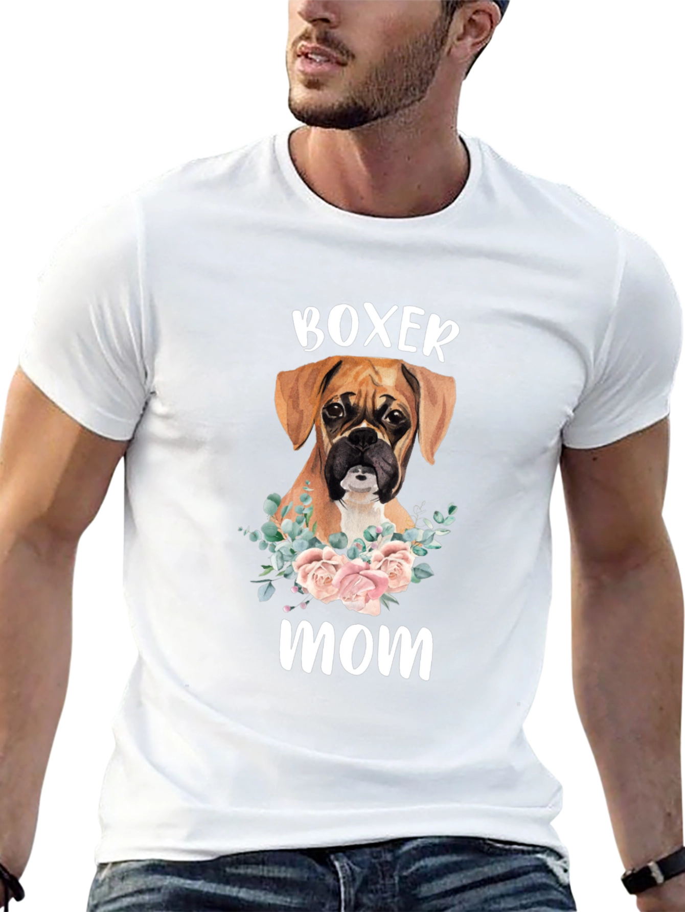 Boxer Mom T-Shirt - Dog Lover Gift