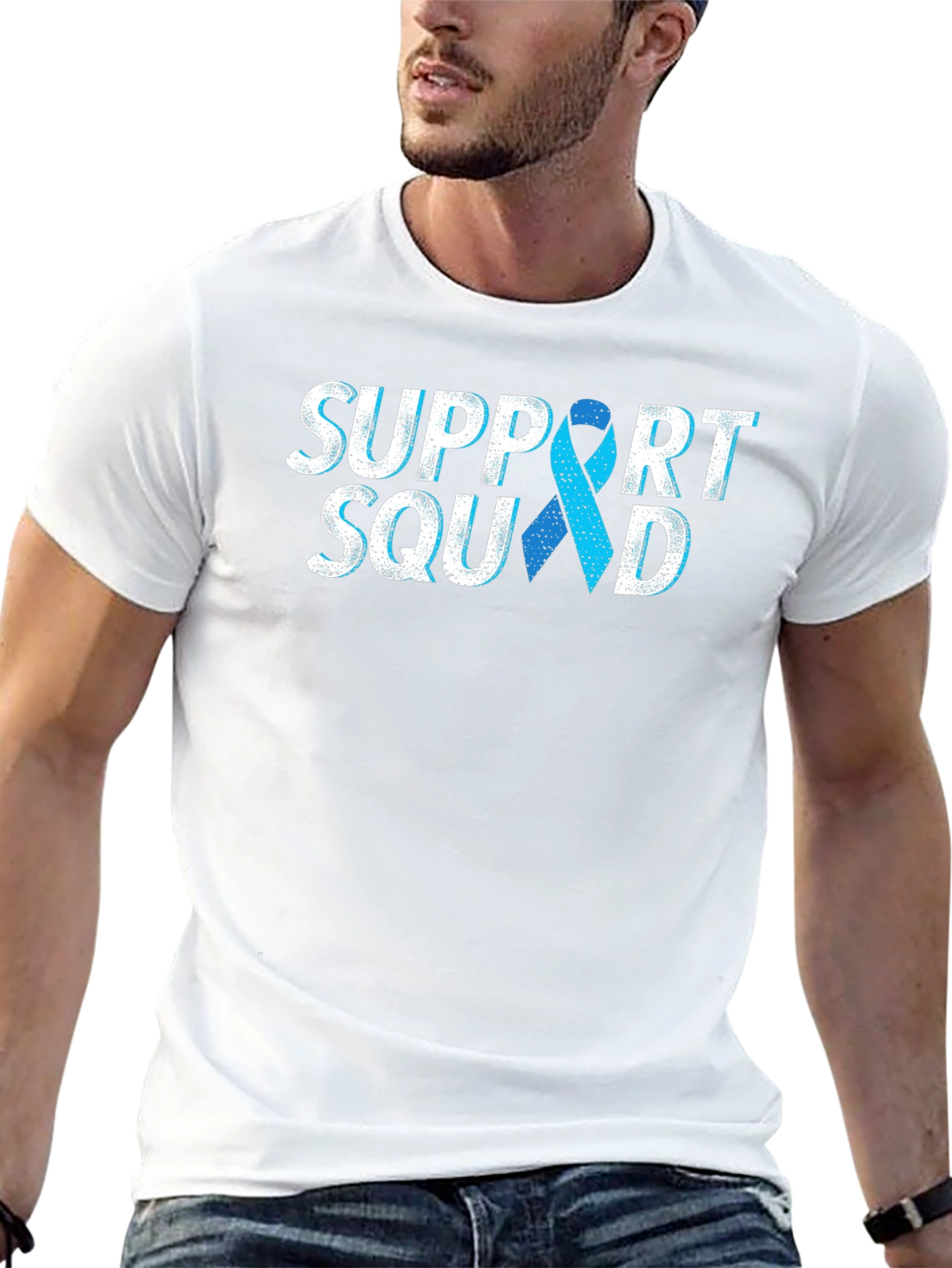 Support Squad Ribbon Tee - Awareness T-Shirt