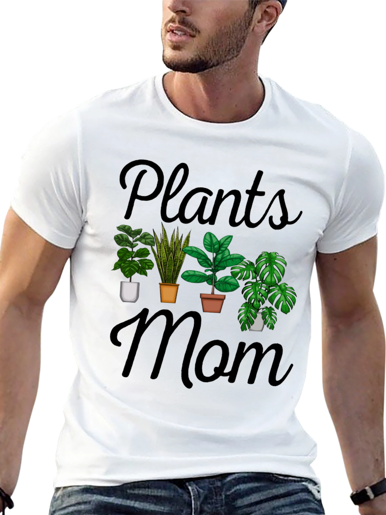 Plants Mom Graphic T-Shirt