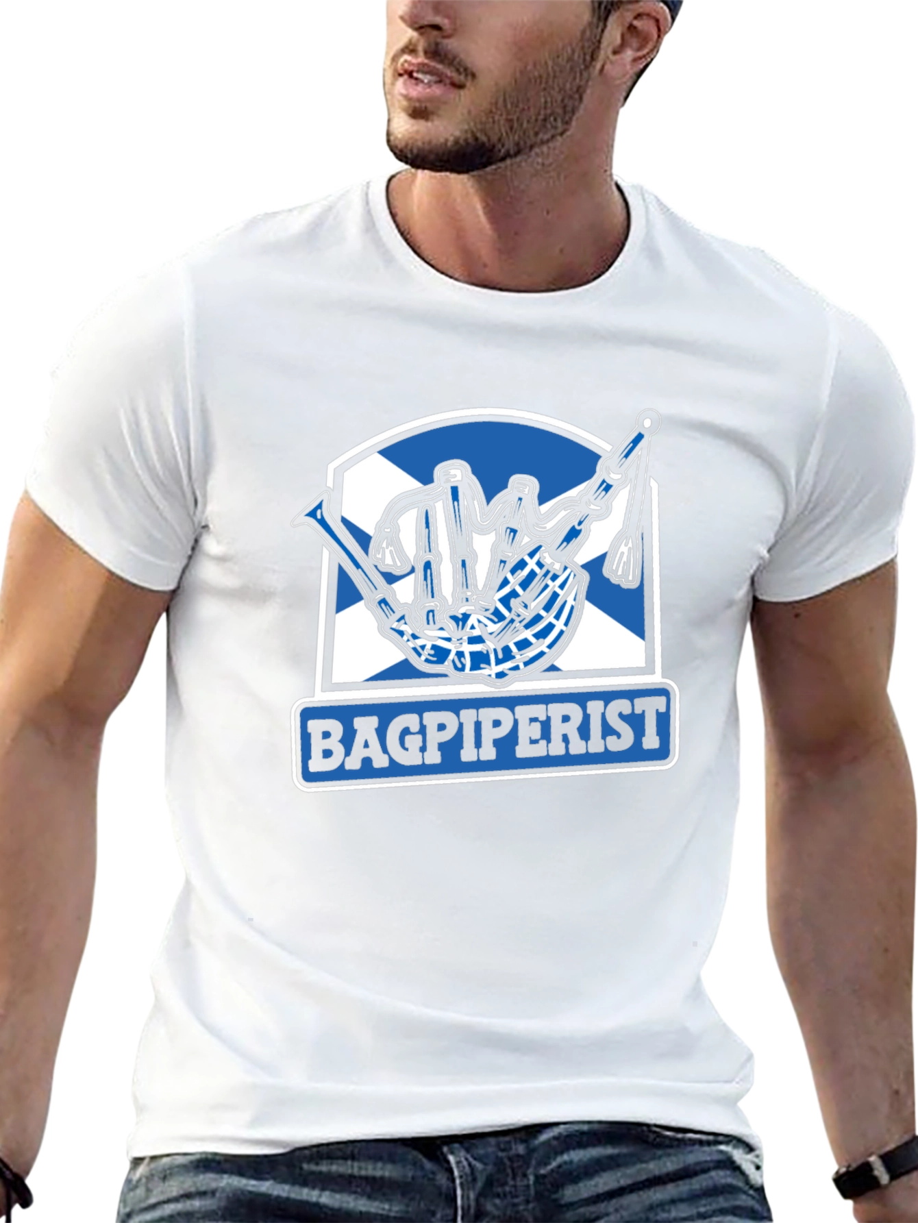 Bagpiperist Graphic T-Shirt - Scotland Pride Tee