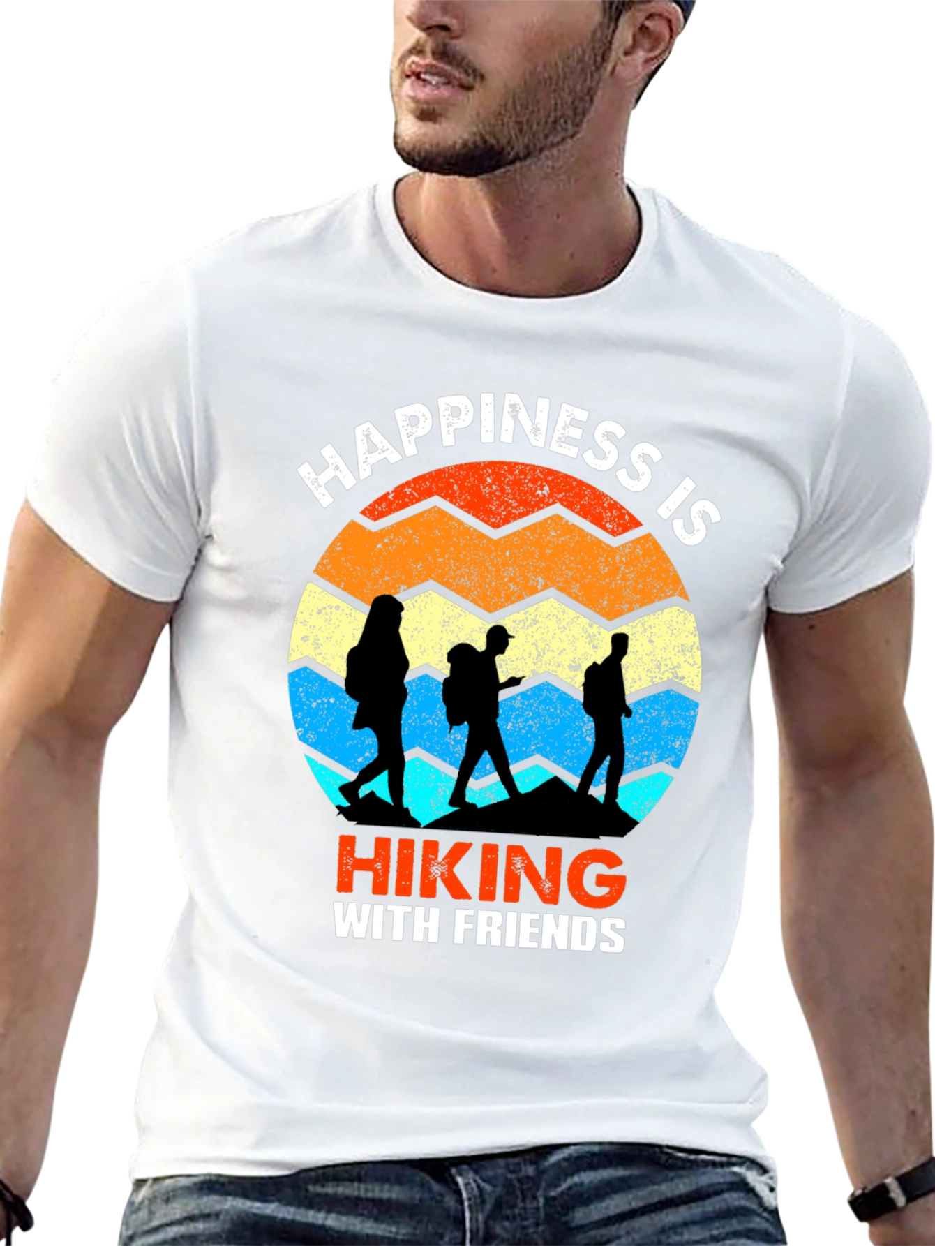 Happiness is Hiking with Friends T-Shirt