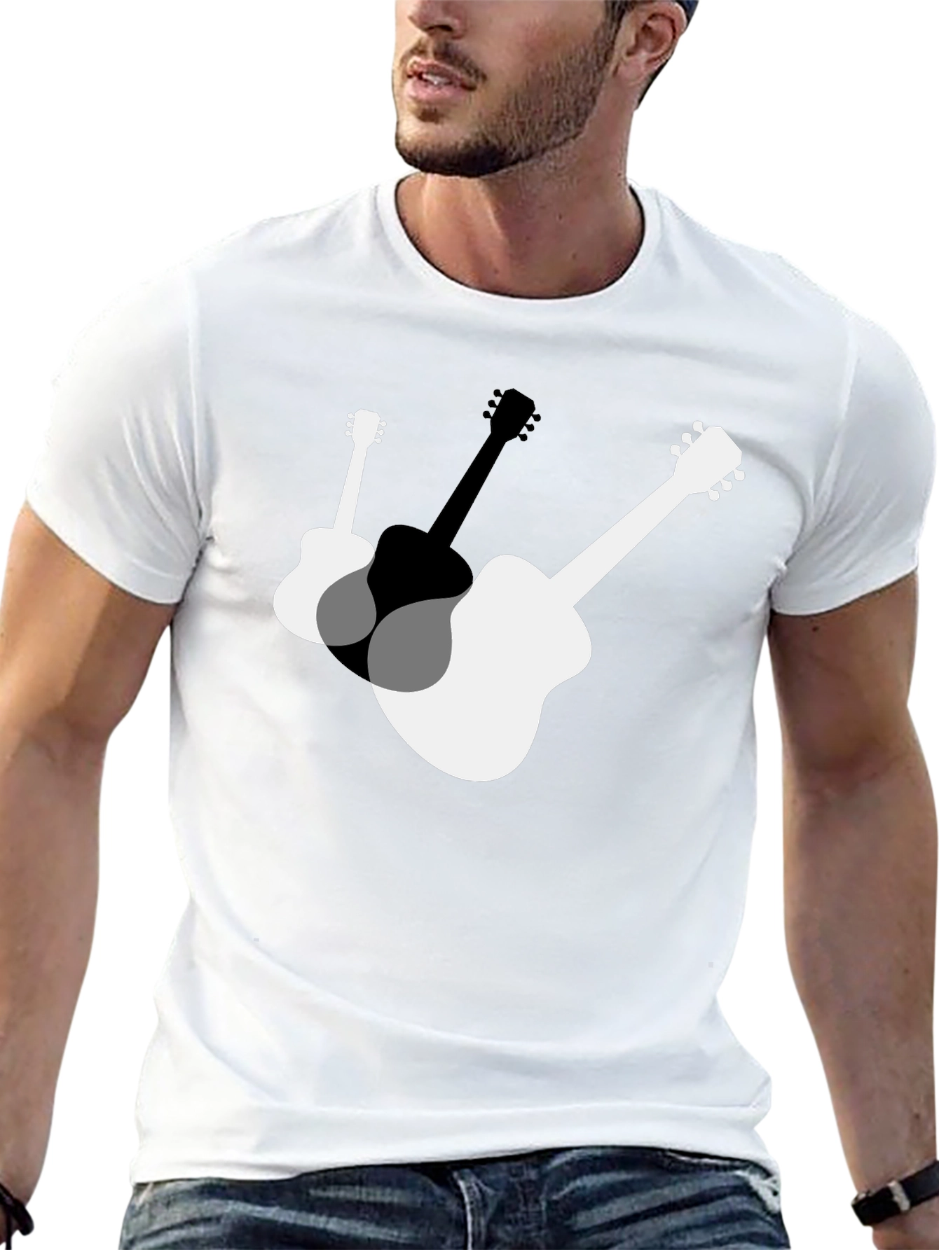 Guitar Graphic Tee - Music Lovers T-Shirt