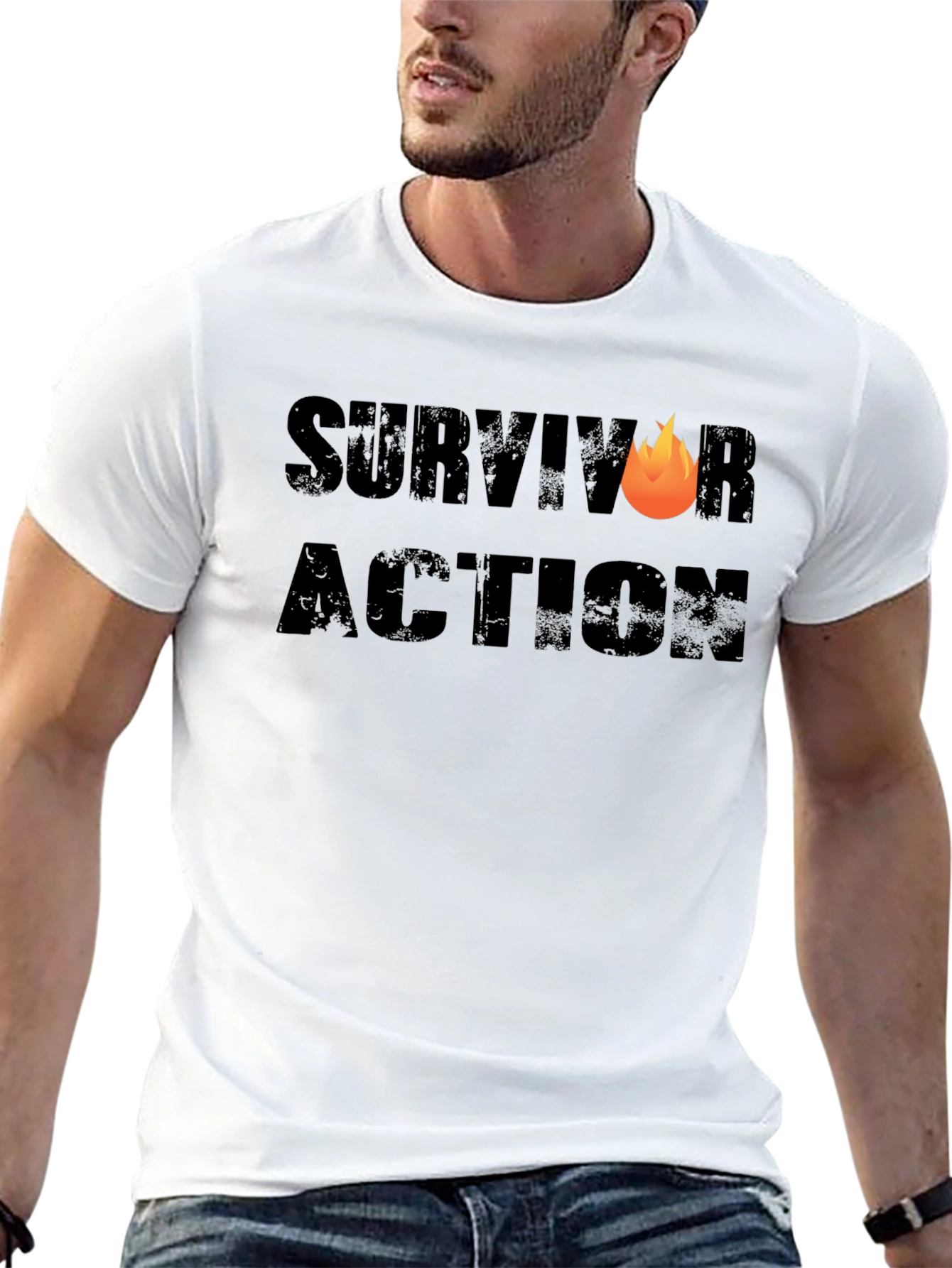 Survivor Action T-Shirt - Bold Design