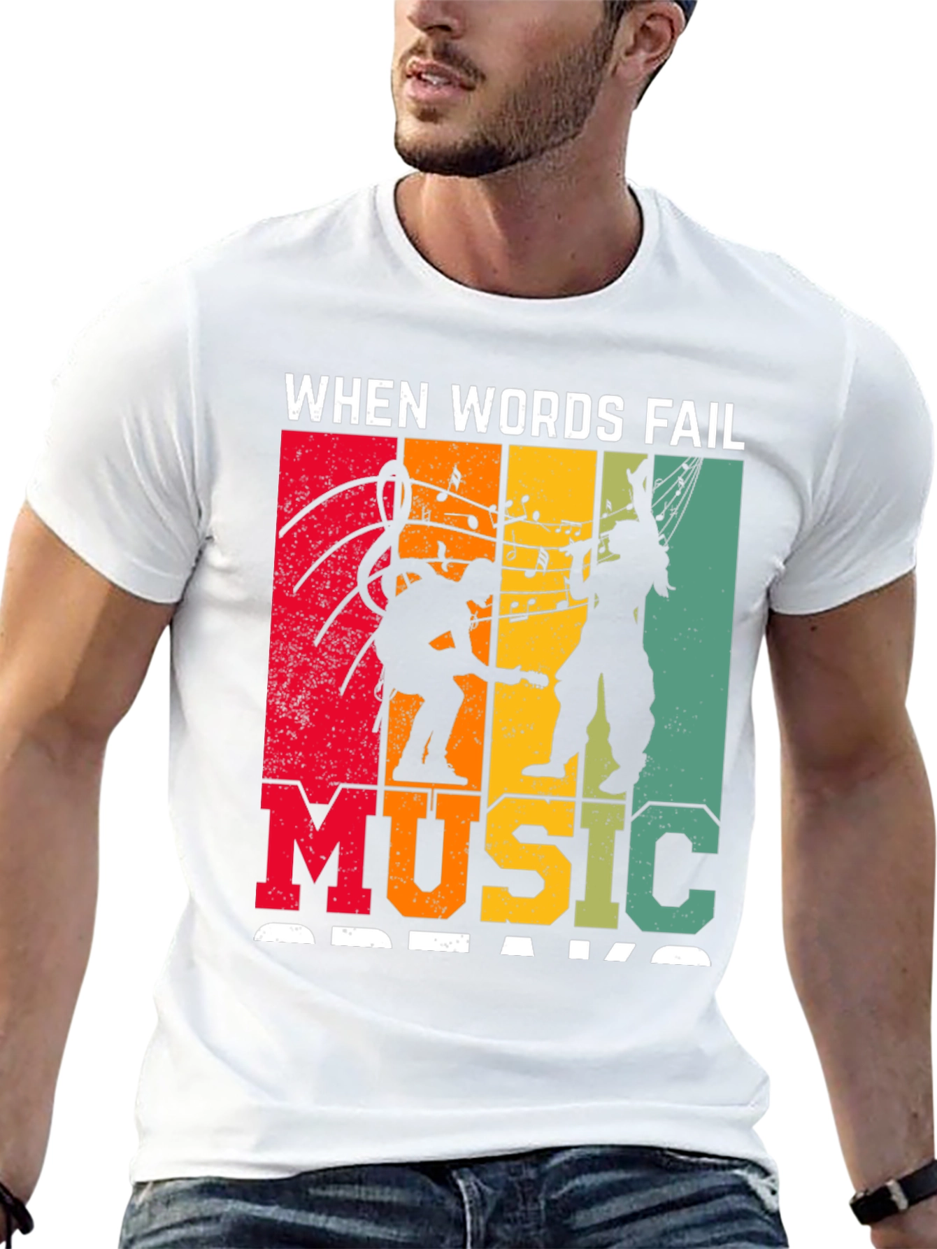 When Words Fail Music Speaks T-Shirt