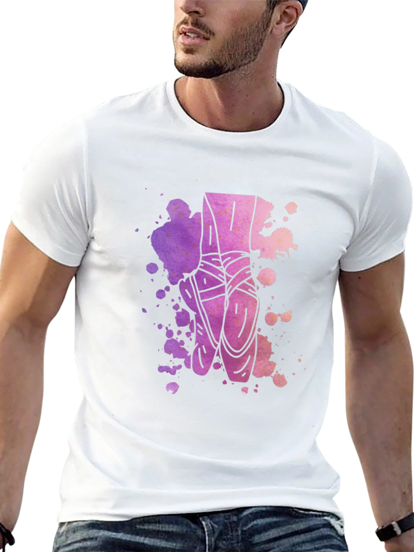 Ballet Pointe Shoes Graphic Tee - Artistic Design