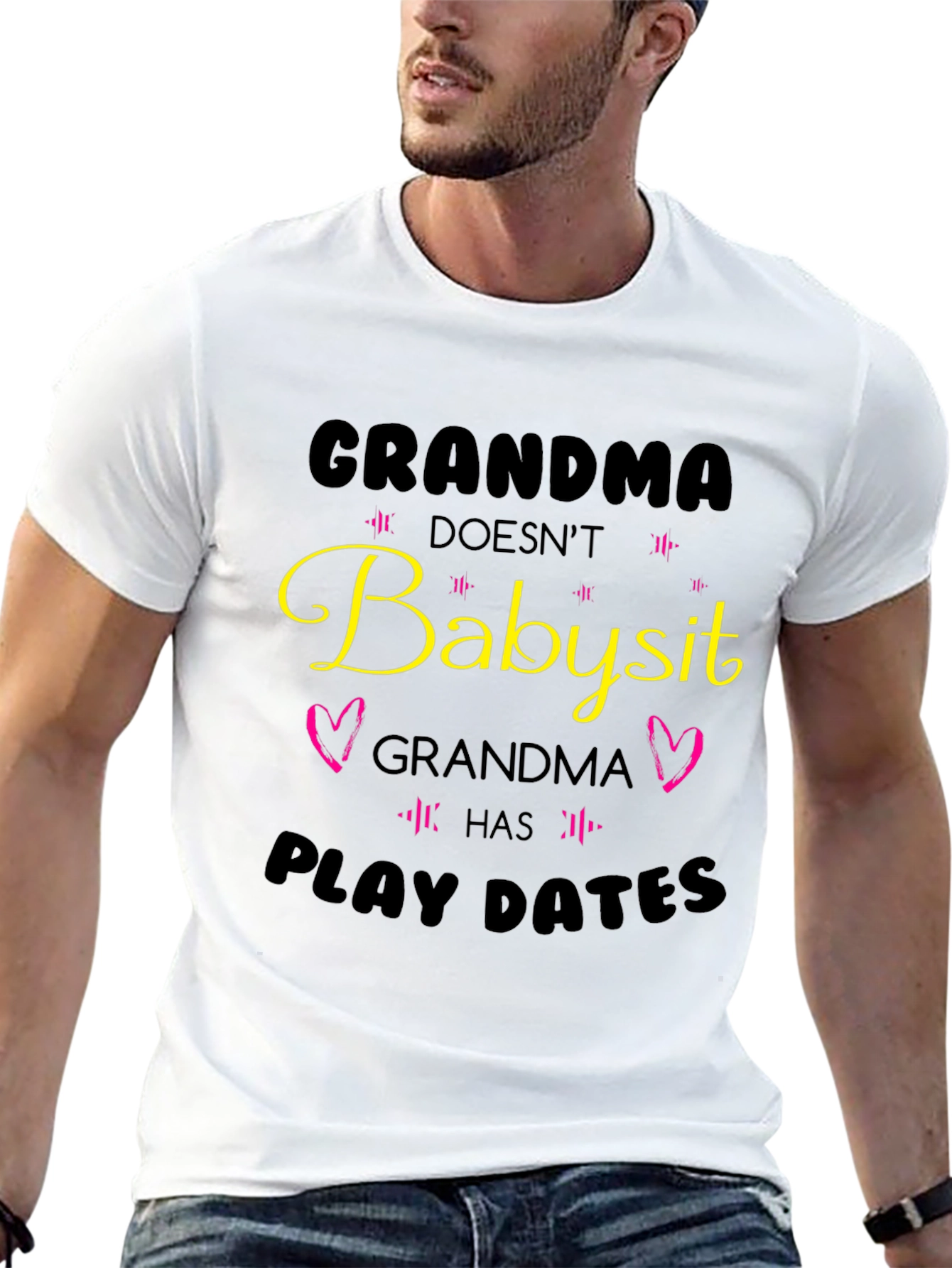 Grandma Play Dates Black T-Shirt