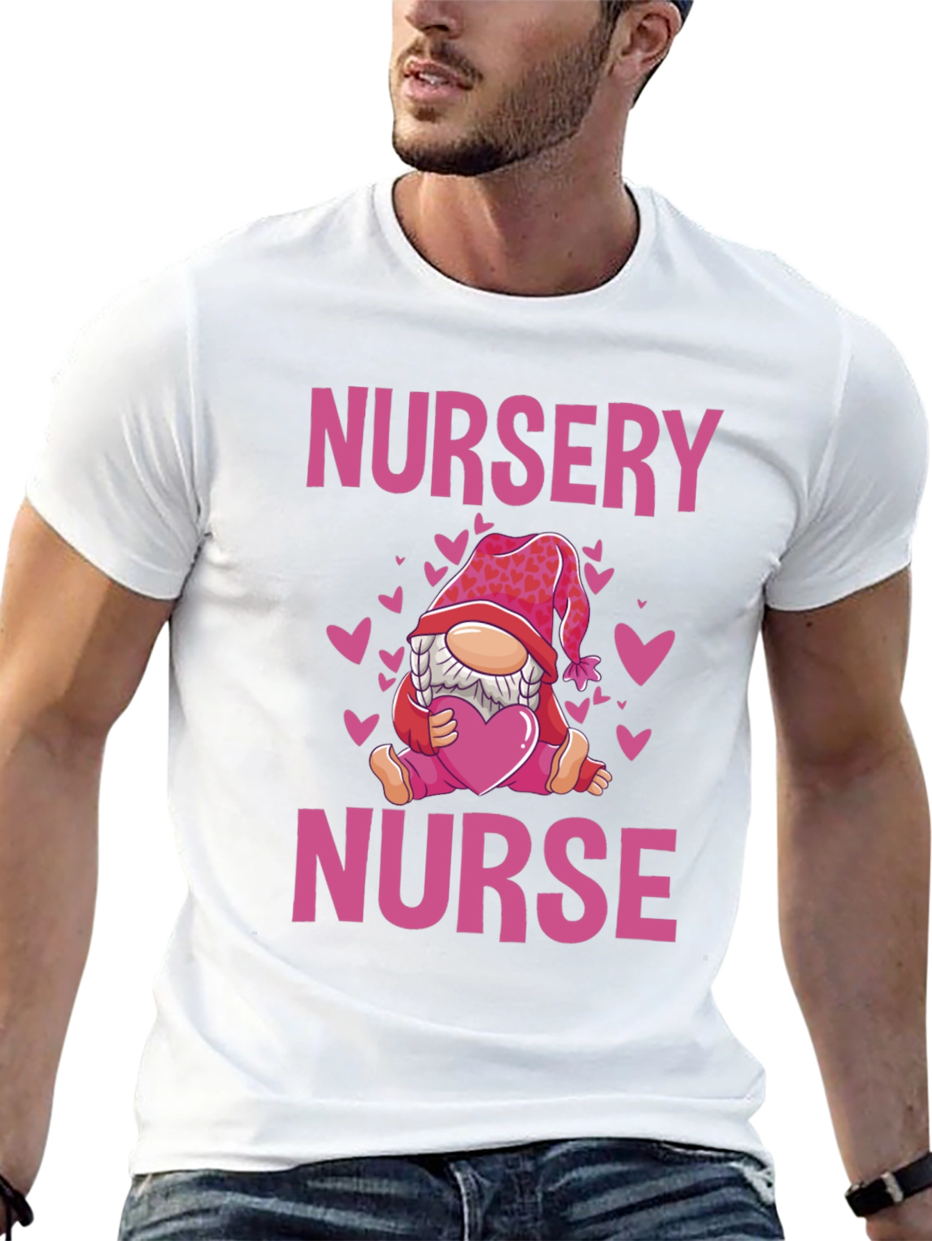 Nursery Nurse Valentines Day T-Shirt