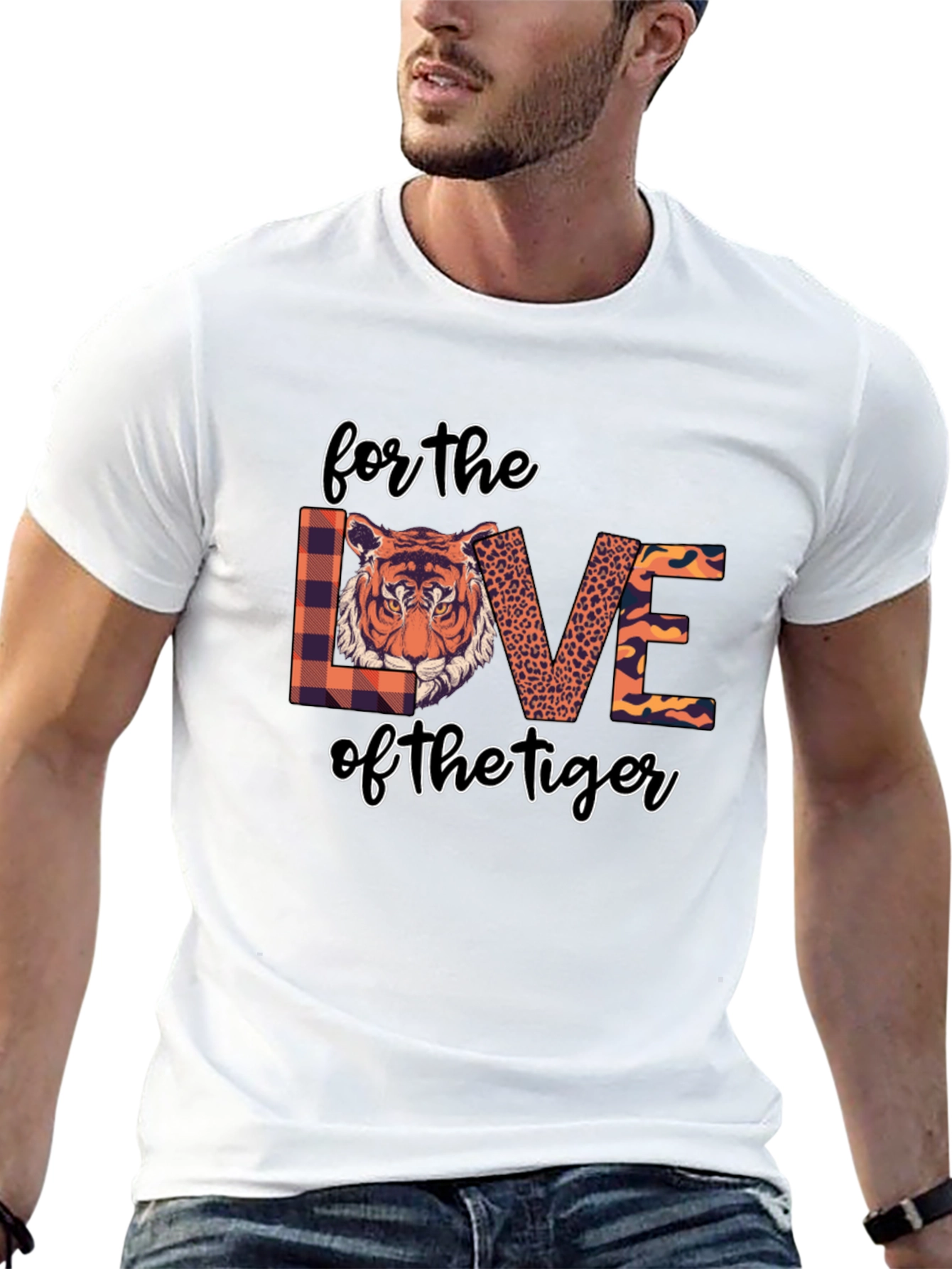 Tiger Love Graphic Tee - Black T-Shirt