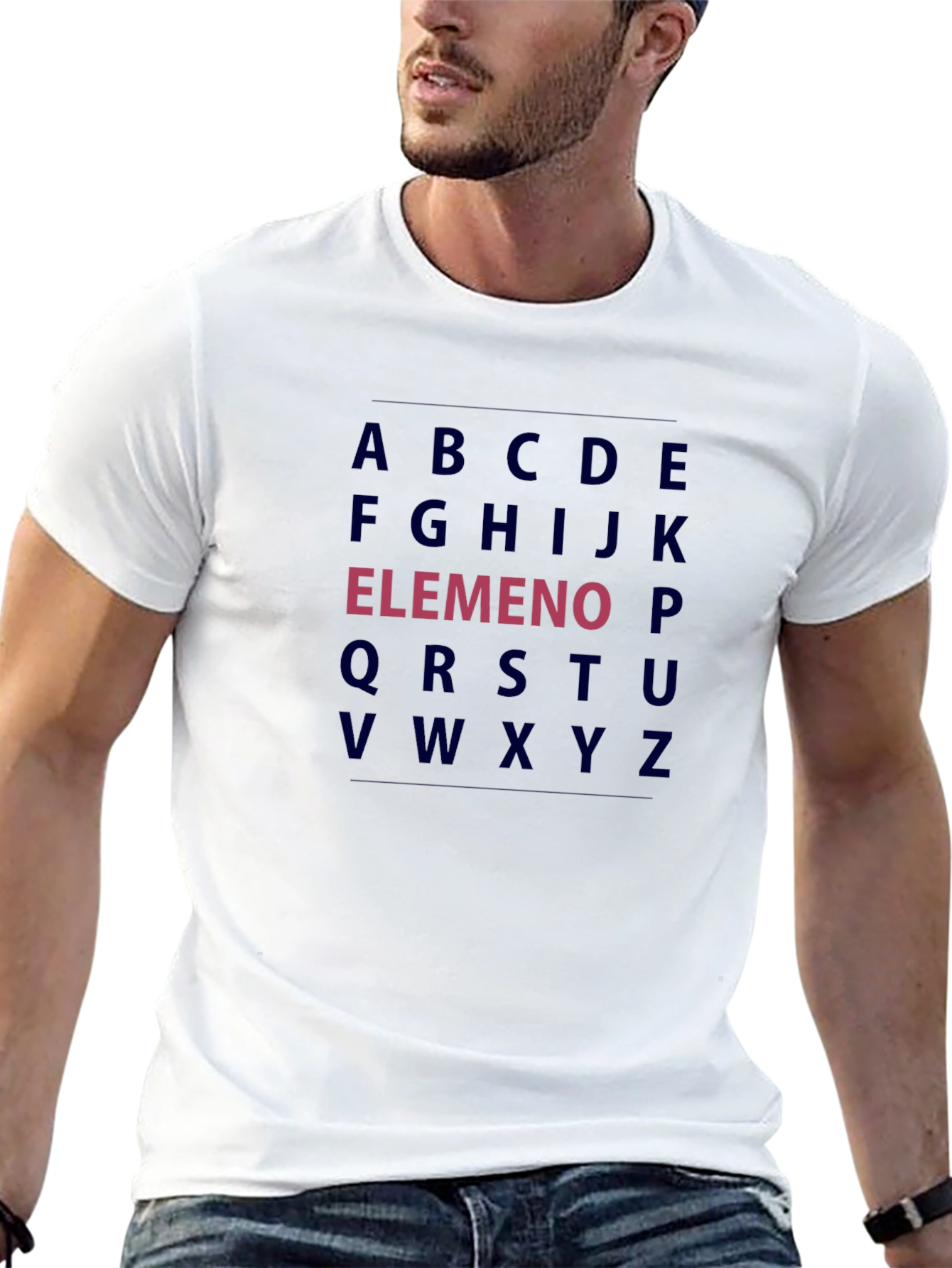 Alphabet Black T-Shirt - Funny LMNOP Tee