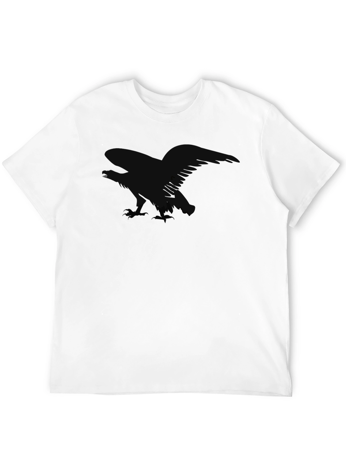 Mens Black Raven Graphic T-Shirt