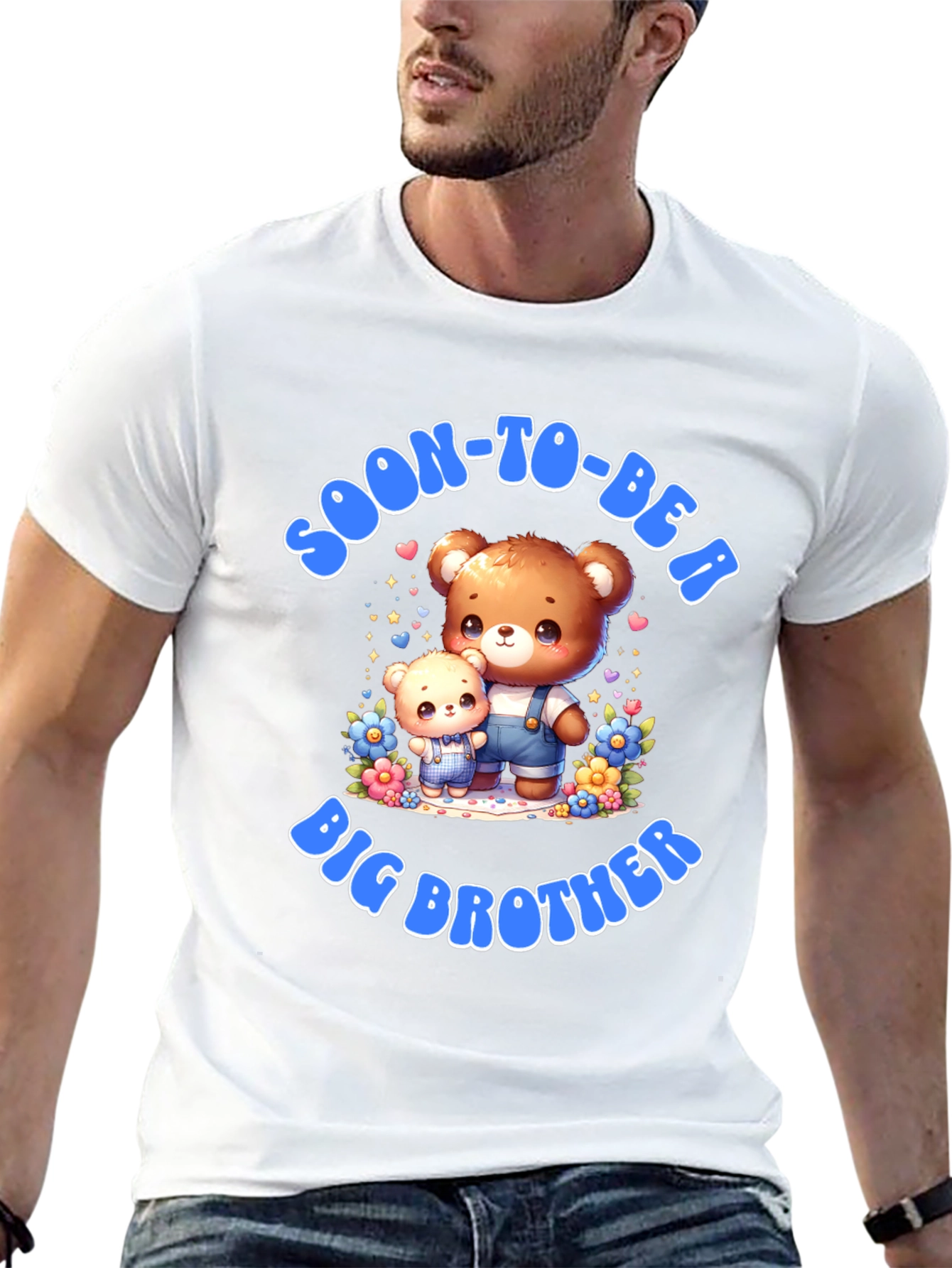Soon-To-Be A Big Brother Cute Teddy Bear T-Shirt